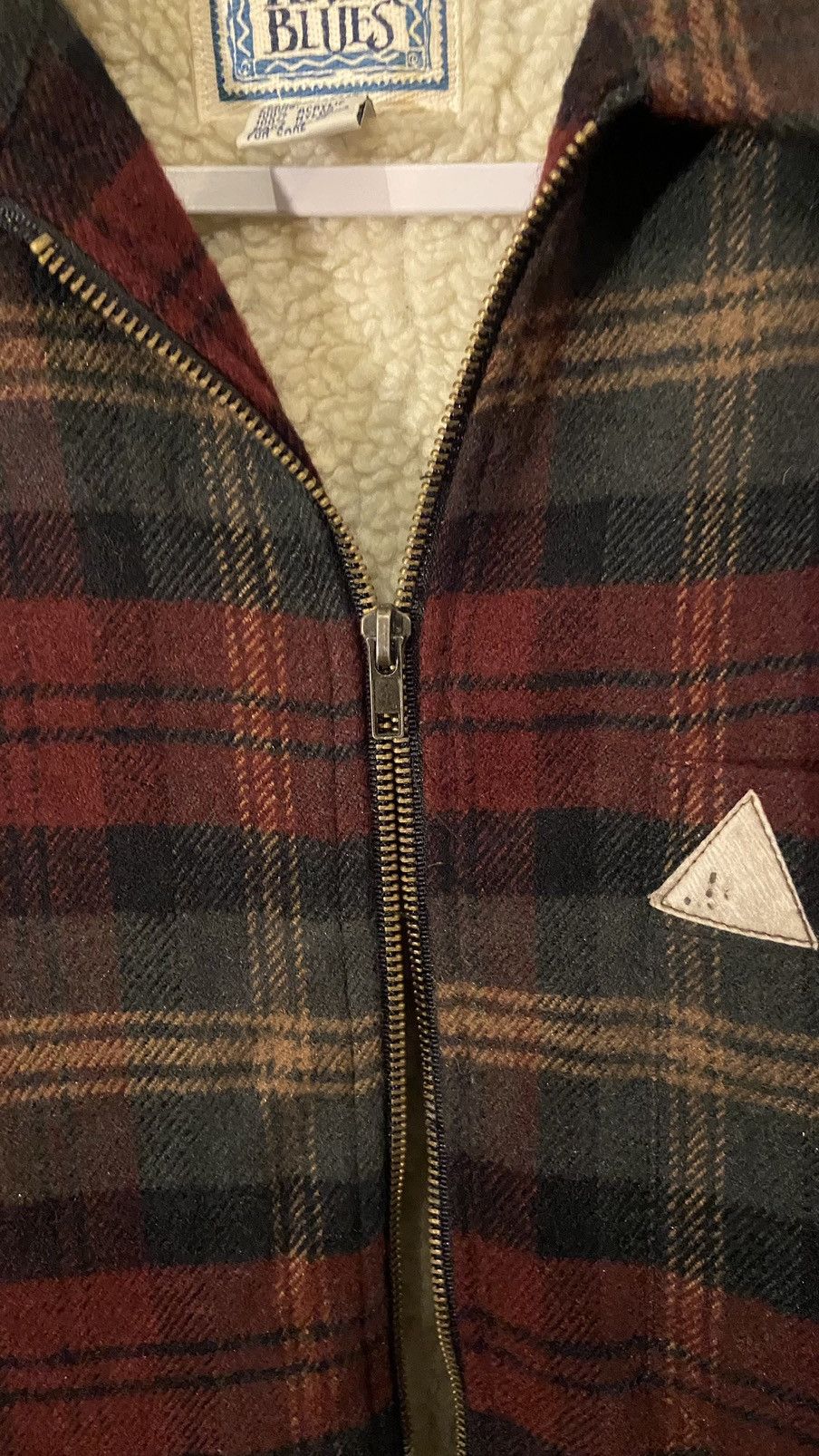 Levi's Vintage Clothing Vintage Flannel Plaid Red Green Zip Up Sherpa Size US L / EU 52-54 / 3 - 6 Thumbnail