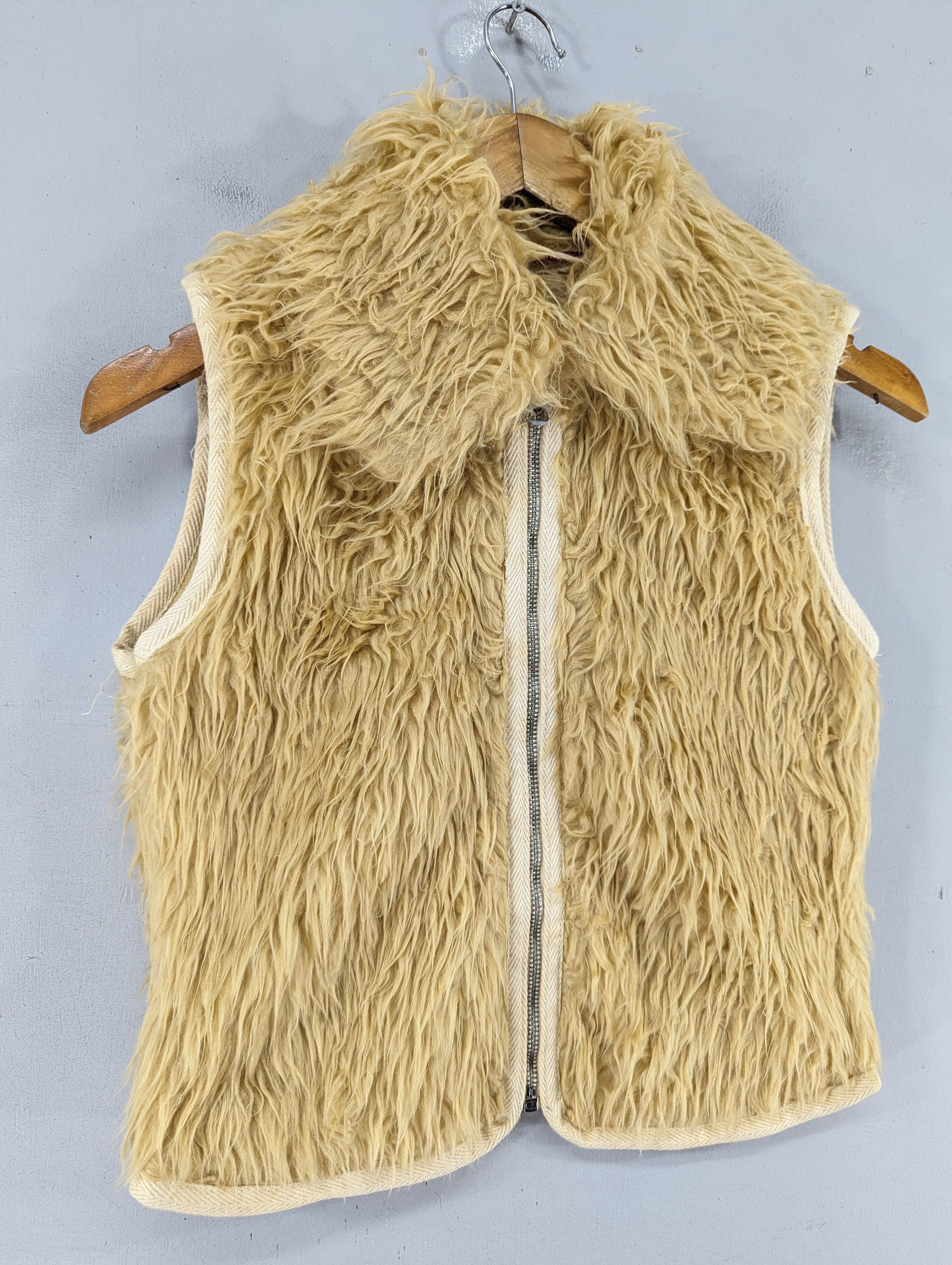 Other RA-RE Italy Faux Fur Zip Vest Jacket Size M / US 6-8 / IT 42-44 - 3 Thumbnail