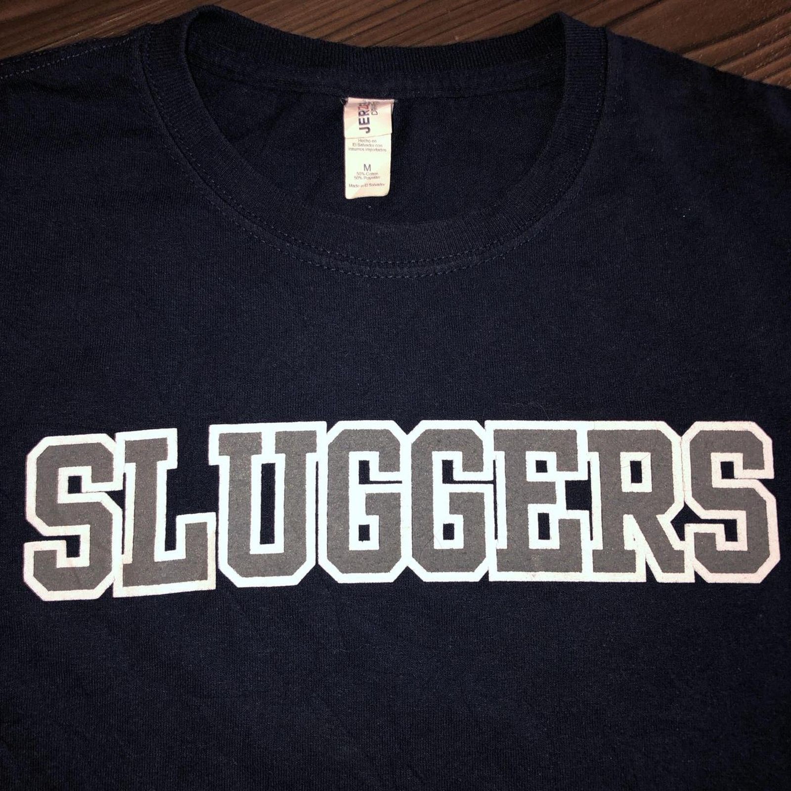 Jerzees Men’s Navy ‘Sluggers’ Graphic Number Tee Size US M / EU 48-50 / 2 - 4 Thumbnail