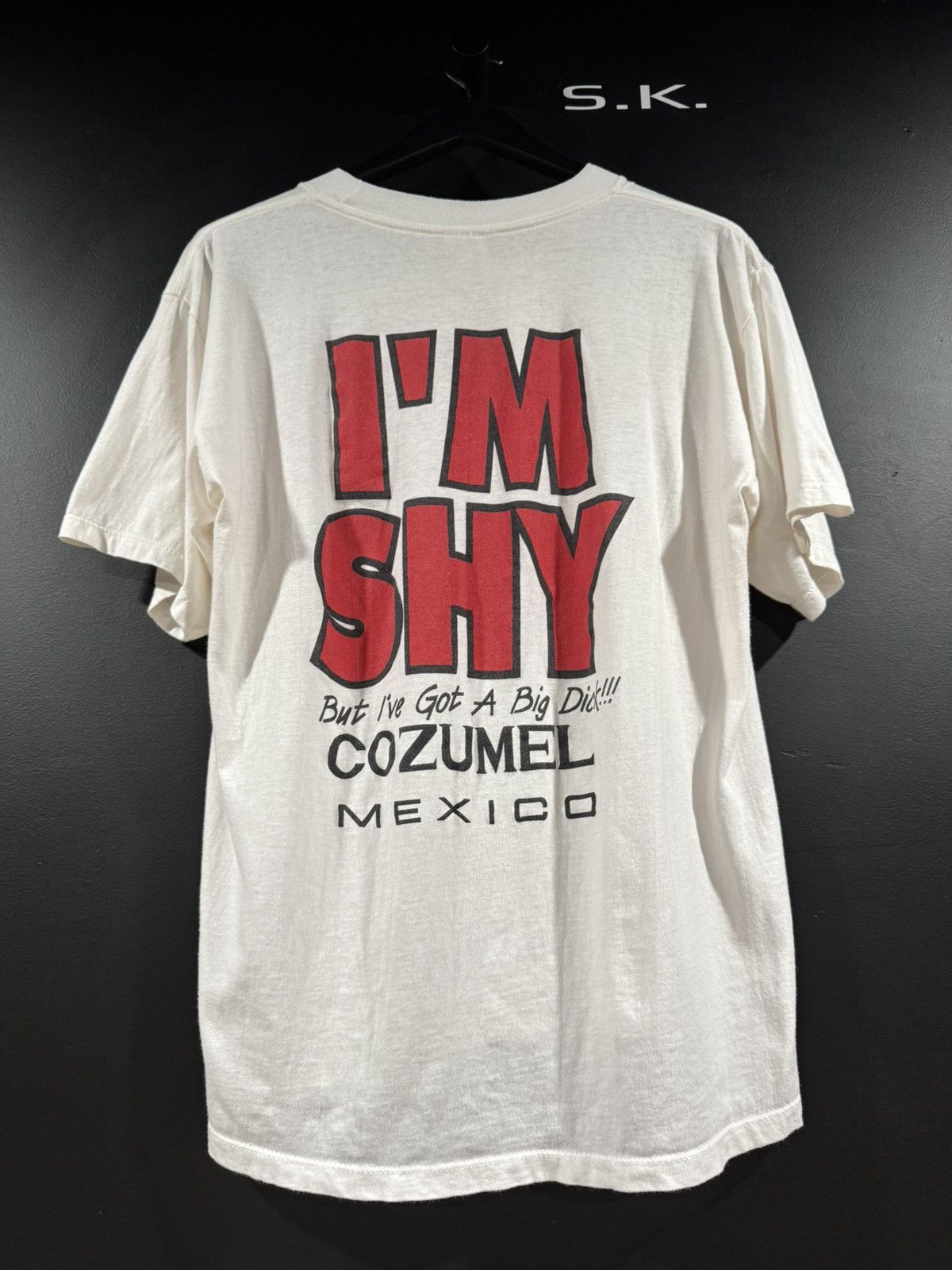 Vintage 2000s Y2K Vintage I’m Shy Big D✶✶✶ Humor Graphic Tee L Size US L / EU 52-54 / 3 - 6 Thumbnail