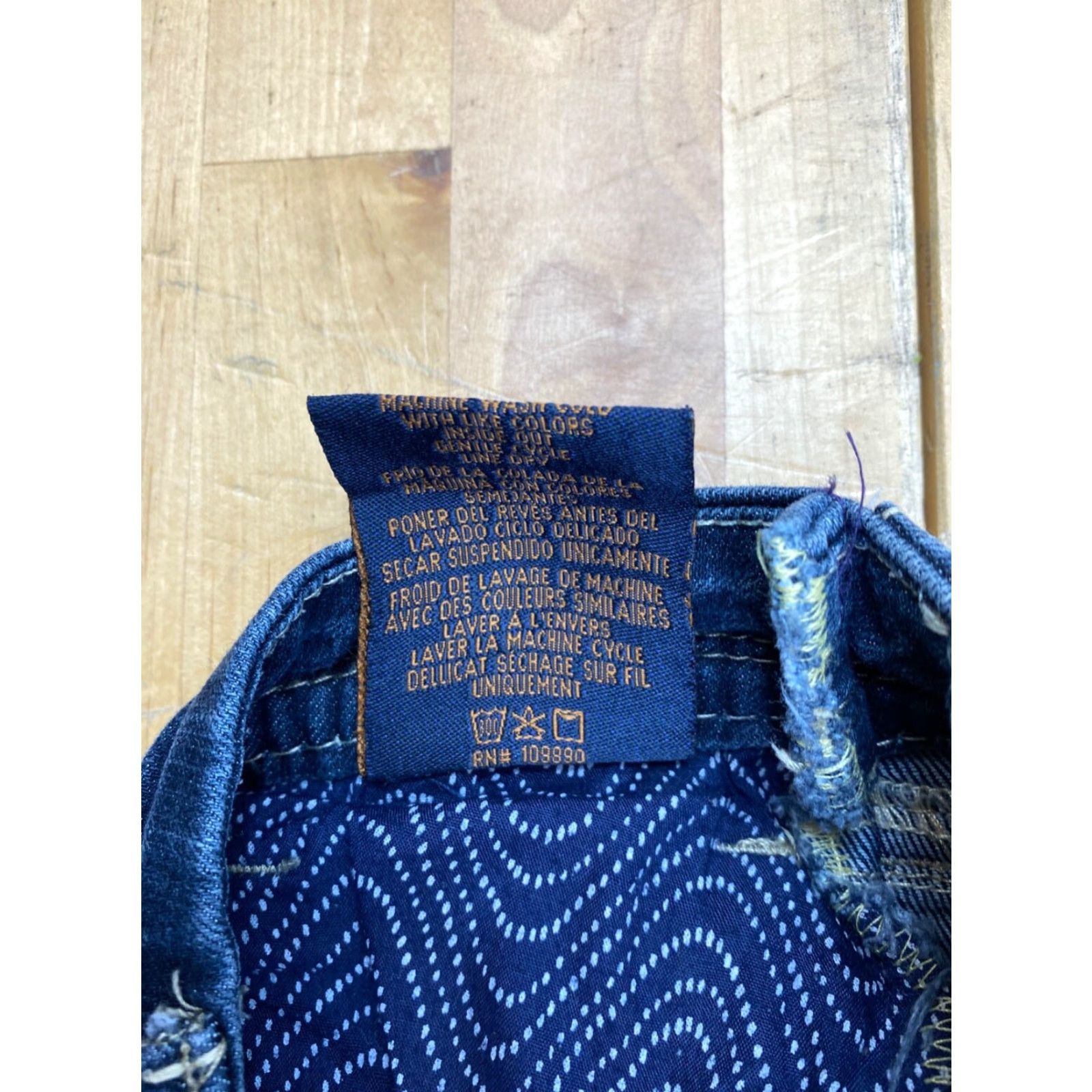 Vintage Seven7 Jeans Womens Bootcut Jeans 16 Blue Dark Wash Inseam 25" 9588 Size 38" / US 16 / IT 52 - 6 Thumbnail
