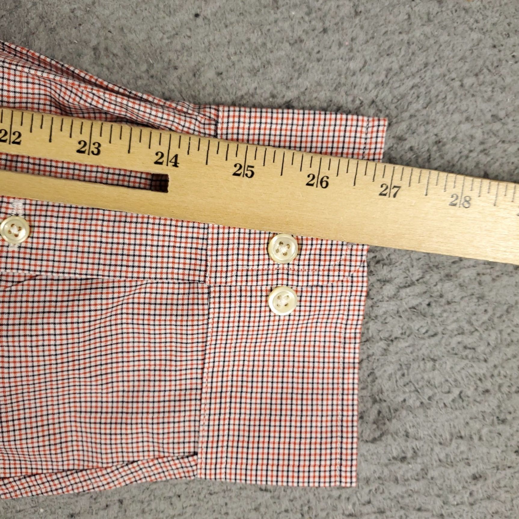 Ralph Lauren Ralph Lauren Shirt Mens 18 Custom Fit Plaid Button Up Long Sleeve Orange Blue Mens Size US XXL / EU 58 / 5 - 7 Thumbnail
