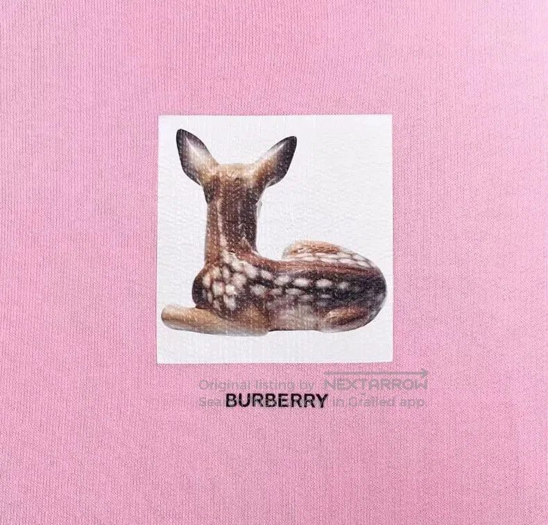 Burberry Burberry Pink Deer Logo Hoodie S. Size US S / EU 44-46 / 1 - 6 Thumbnail