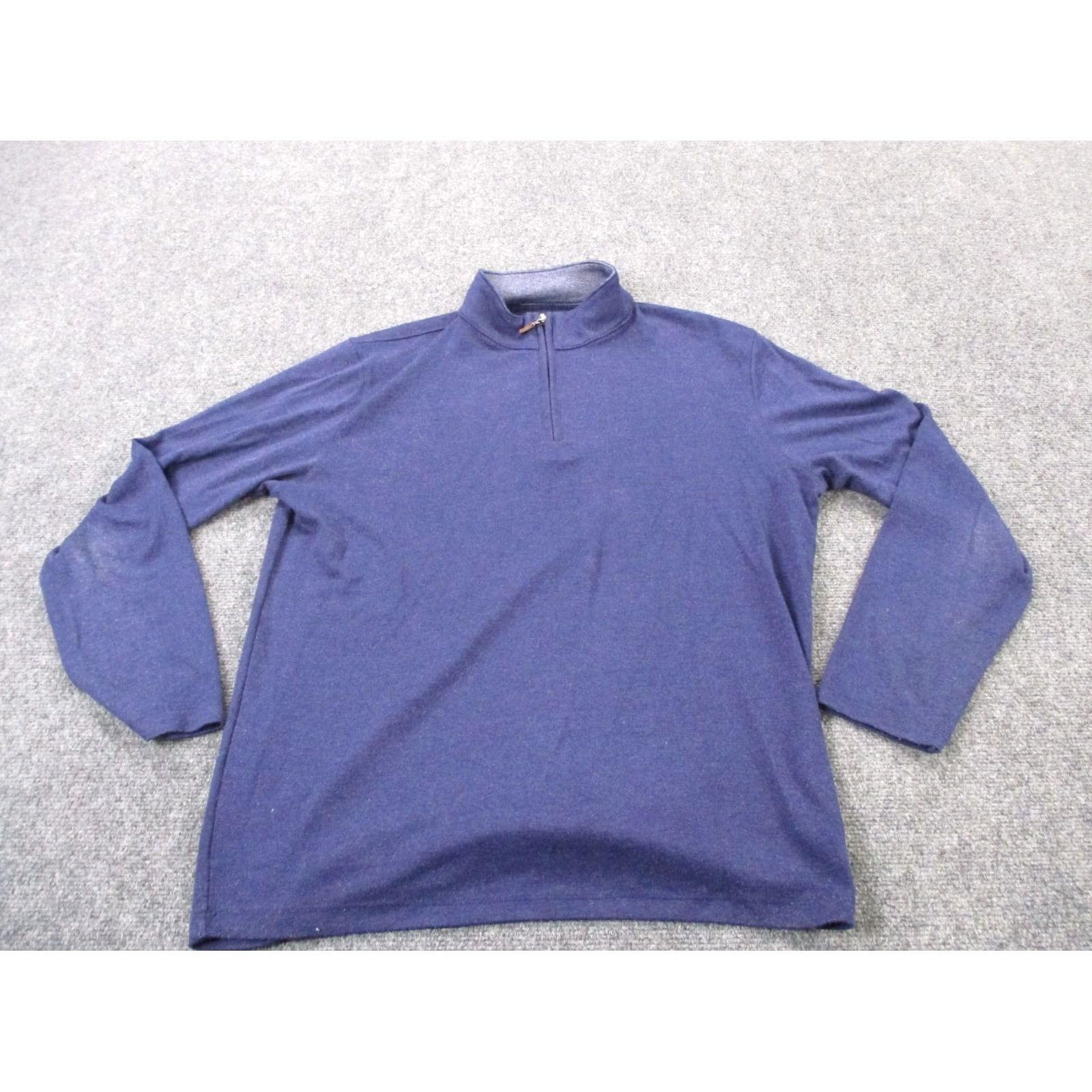Mizzen+Main Mizzen+Main Jacket Mens L Trim Fit Blue Pullover Performance Knit Zip Closure Regular Fit Casual Seasonal Spring Fall USA Made Size US L / EU 52-54 / 3 - 2 Thumbnail