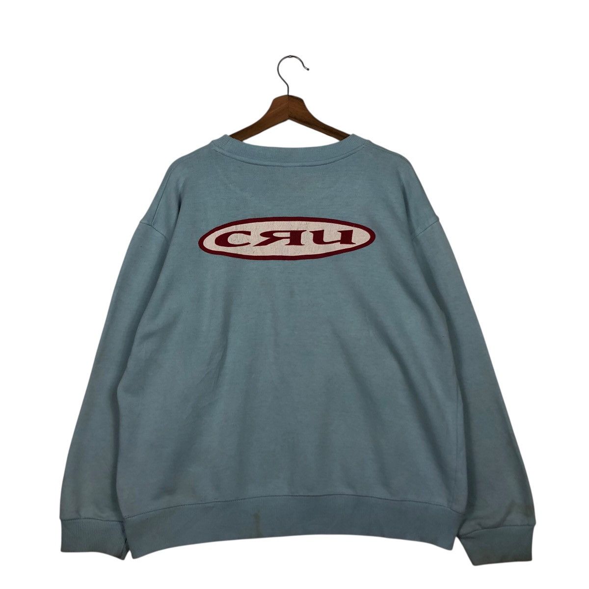 Vintage 📌Vintage Sweatshirt Cru Design Made in Usa Big Logo Size US M / EU 48-50 / 2 - 9 Thumbnail
