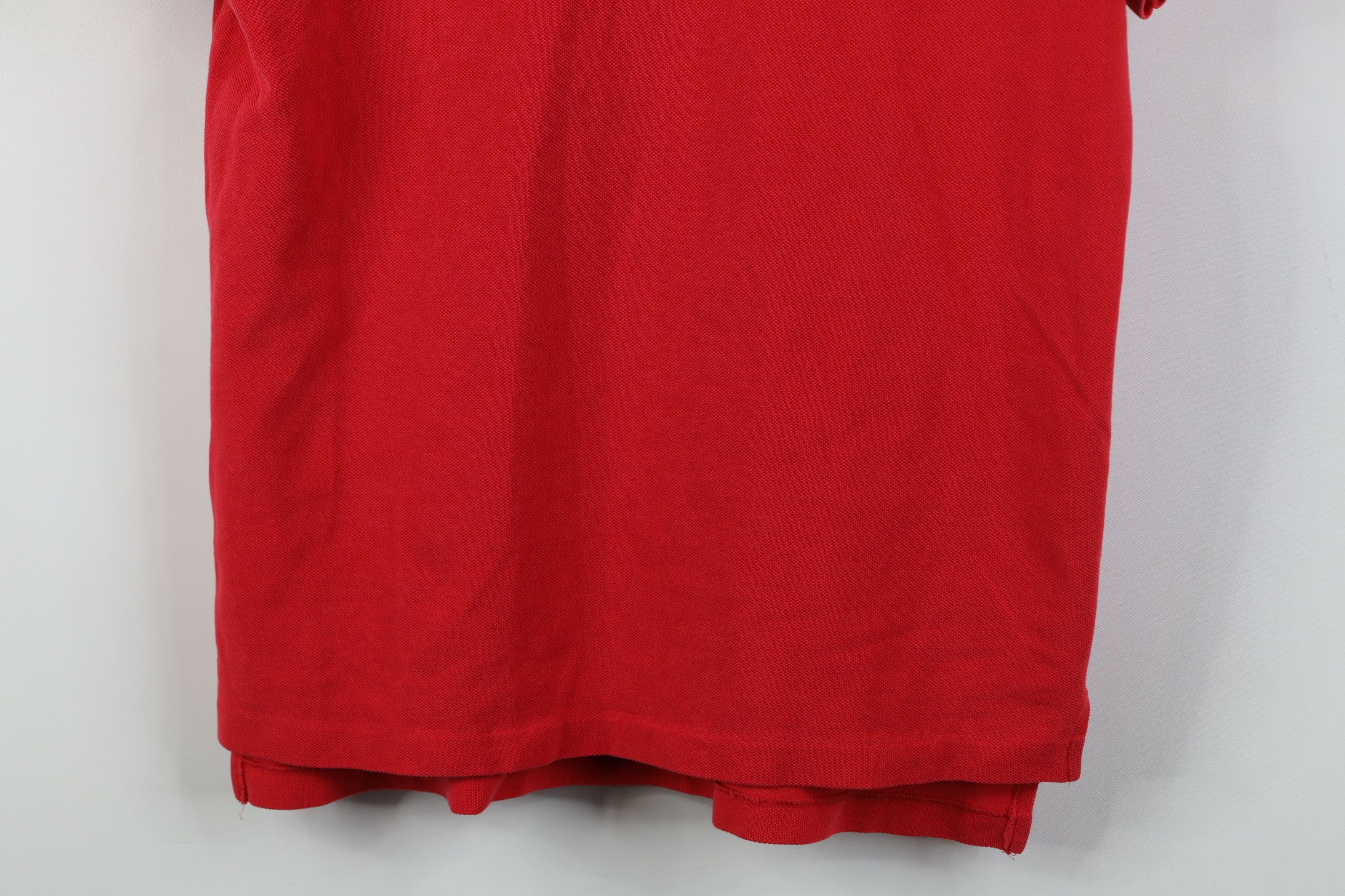 Lacoste Vintage 80s Izod Lacoste Logo Collared Golf Polo Shirt Red Size M / US 6-8 / IT 42-44 - 3 Thumbnail