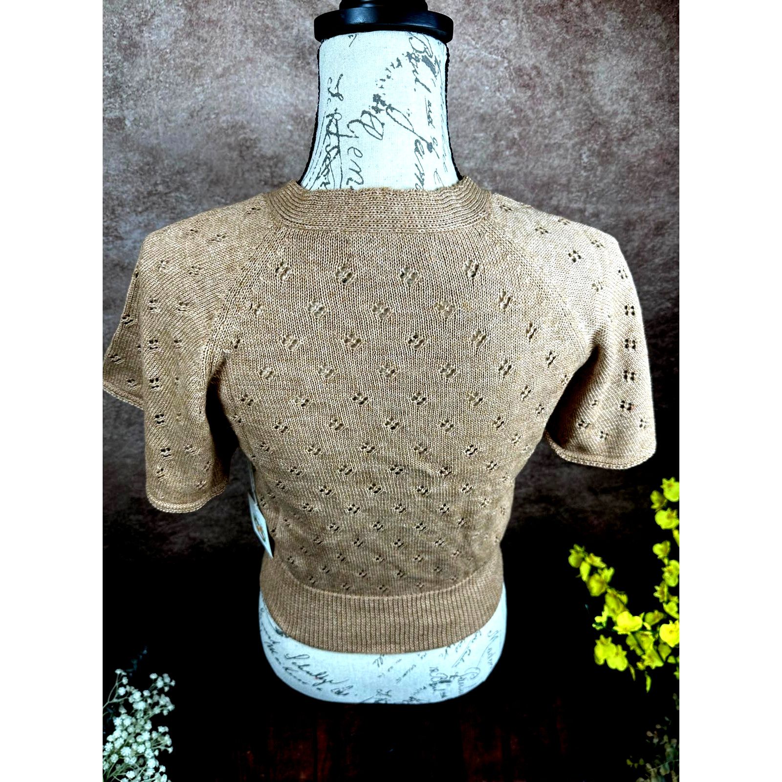 Other St Roche Ballet Top Cotton Superfine Alpaca Caramel M Size M / US 6-8 / IT 42-44 - 10 Thumbnail