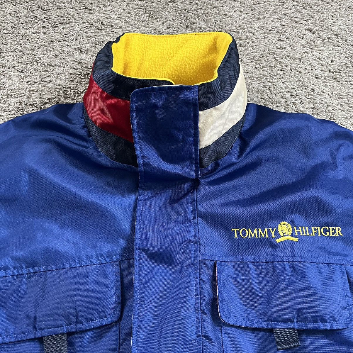 Tommy Hilfiger × Tommy Jeans × Wu-Tang Clan 🔴 Vintage Tommy Hilfiger Jacket Size Large Blue Spell Out Size US L / EU 52-54 / 3 - 18 Thumbnail