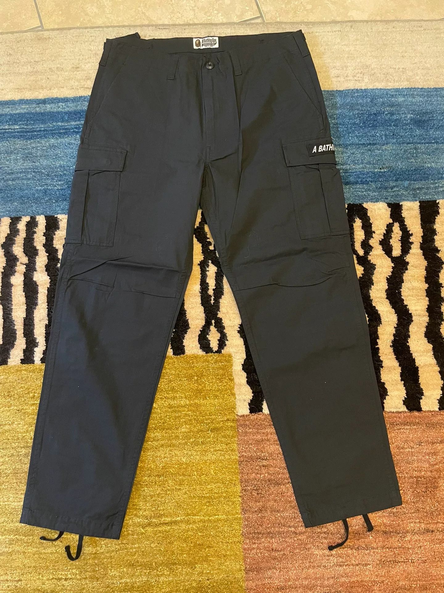 Bape Bape Black Cargo Pants Size US 36 / EU 52 - 1 Thumbnail