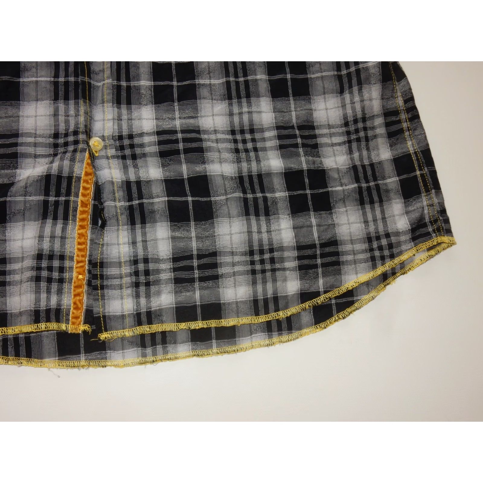 Vintage Arnold Zimberg Men's Button Front Shirt M Gray Plaid Cotton Long Sleeve Size US M / EU 48-50 / 2 - 3 Thumbnail