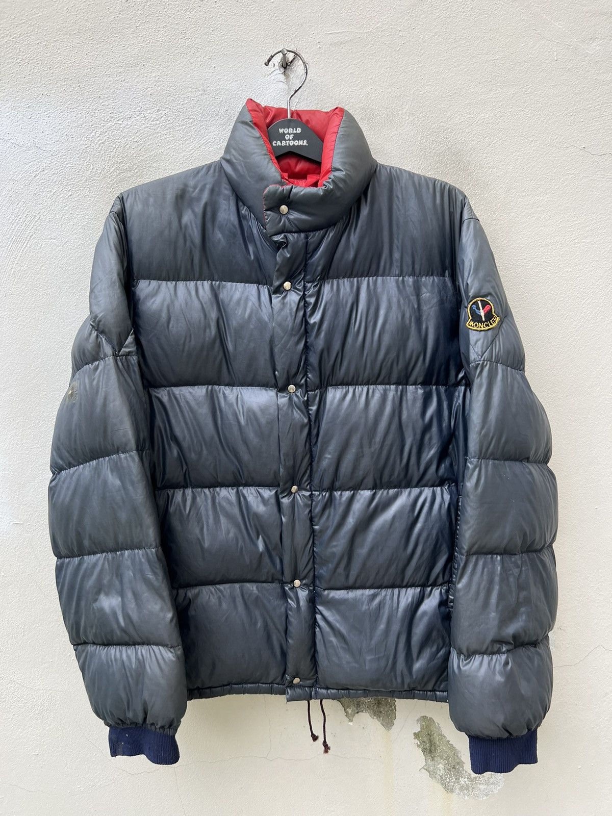Moncler × Vintage Vintage Moncler Grenoble Sun Faded Black Down Puffer Jacket Size US L / EU 52-54 / 3 - 6 Thumbnail