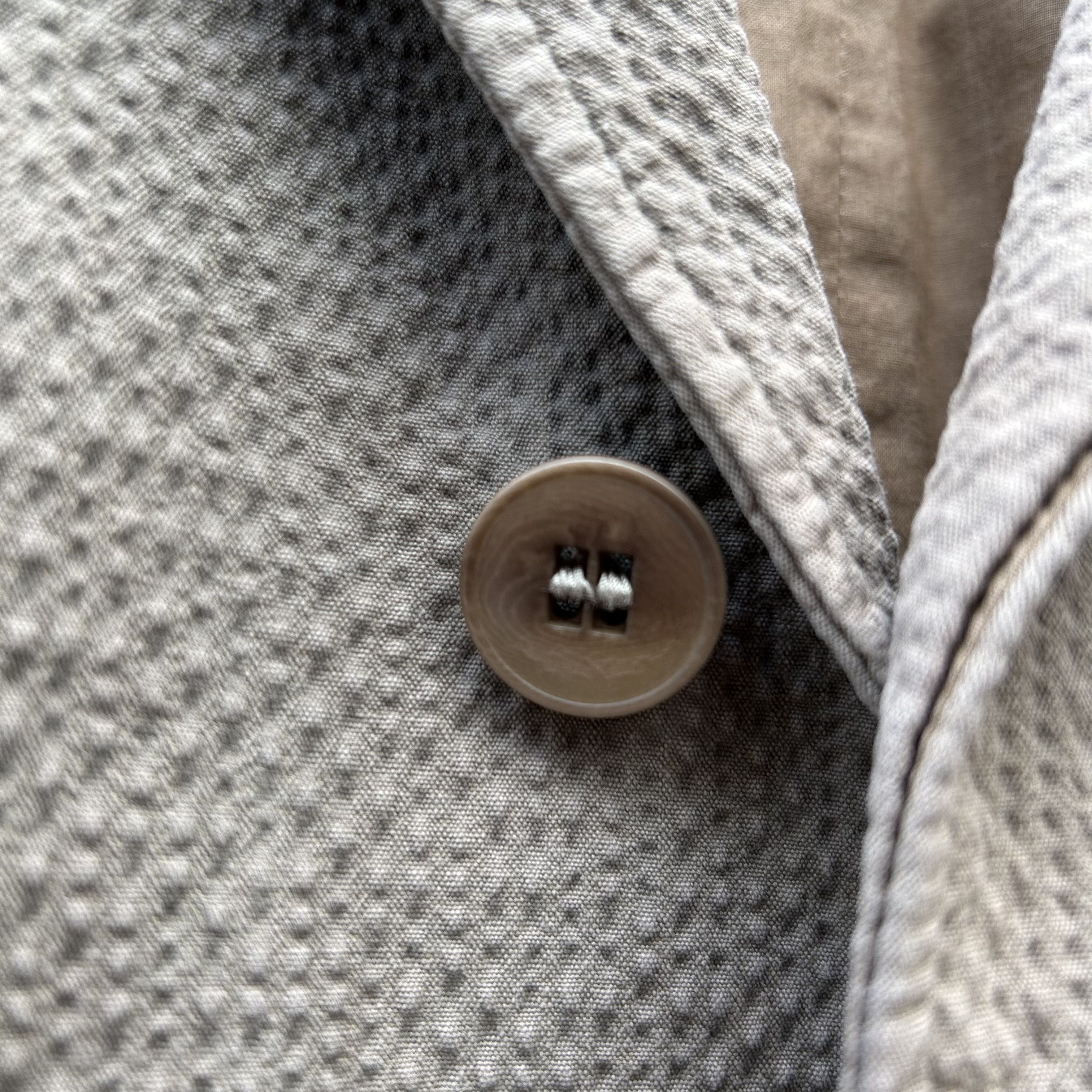 Lemaire Lemaire Beige Brown Light Seersucker Suit Jacket Size 48R - 9 Thumbnail