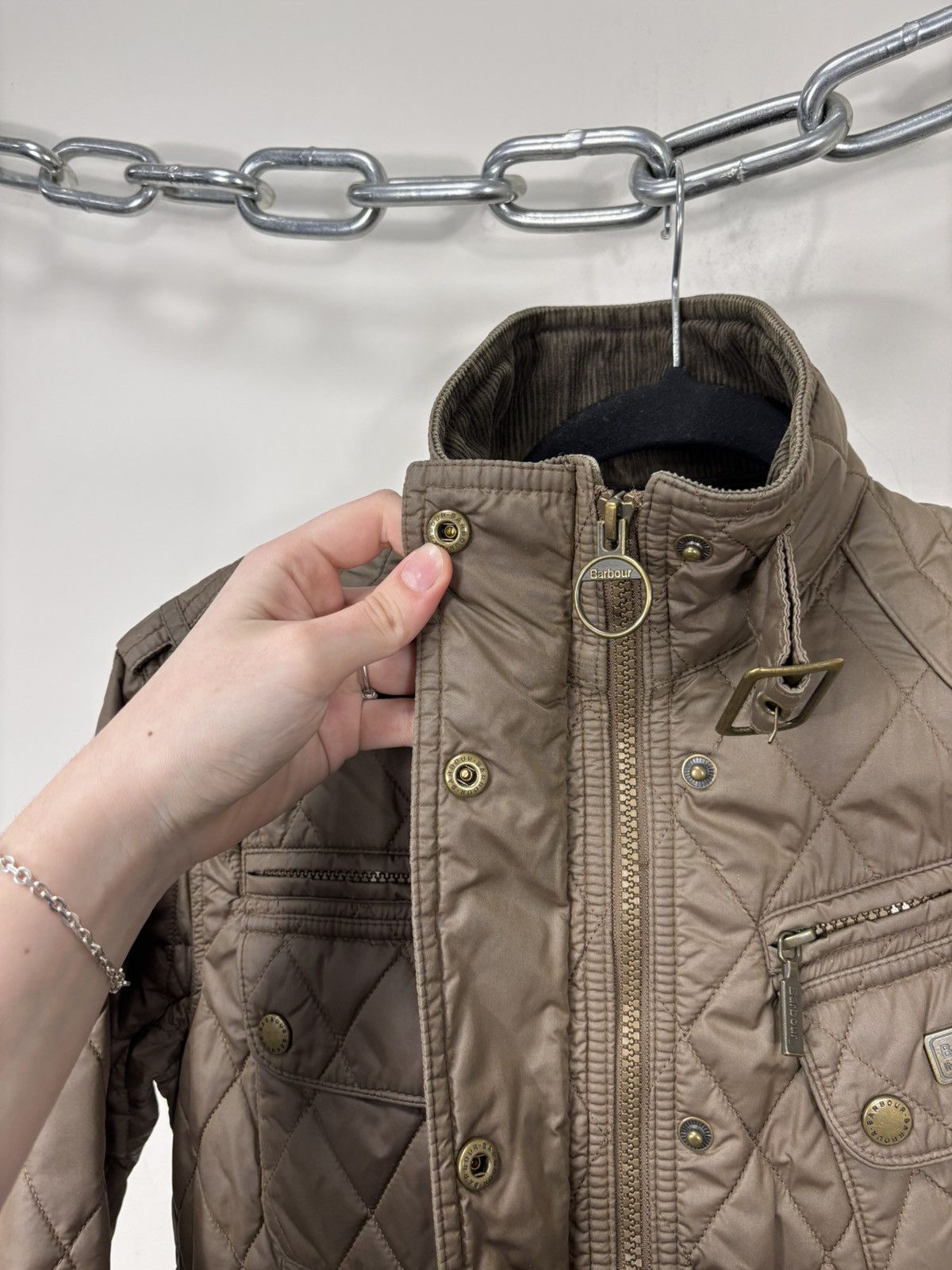 Barbour Barbour International Women’s Whitworth Quilted Jacket Size M / US 6-8 / IT 42-44 - 16 Thumbnail