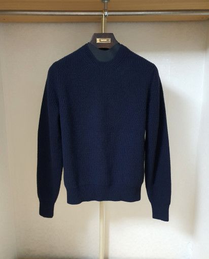 Tom Ford o1sm1stk0824 Cashmere Crewneck Sweater in Dark Navy Size US M / EU 48-50 / 2 - 1 Thumbnail