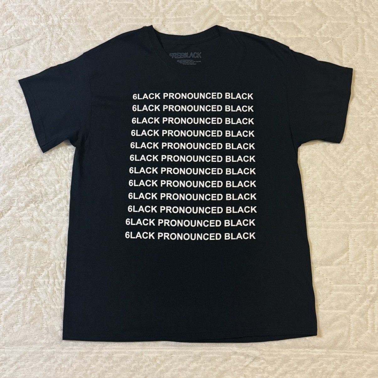 Band Tees × Rap Tees ‘6lack Pronounced Black’ Tee Size US L / EU 52-54 / 3 - 1 Thumbnail