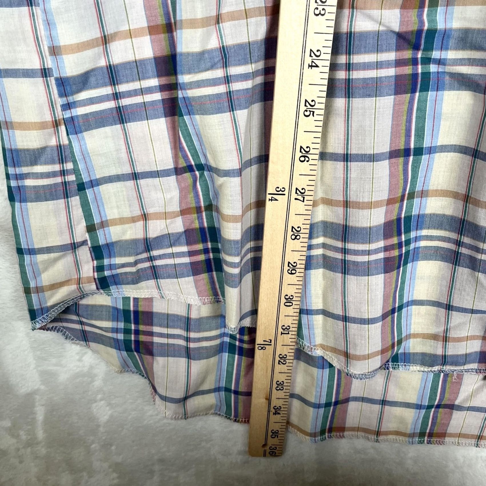 Wrangler Wrangler Shirt Mens 2XLT Multicolor Plaid Short Sleeve Snap Front Western Tall Size US XXL / EU 58 / 5 - 4 Thumbnail