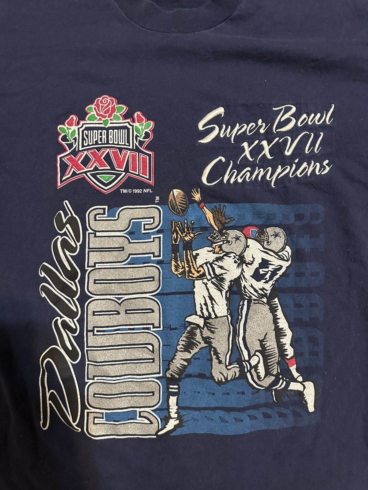 NFL × Vintage Vintage NFL Dallas Cowboys “Super” shirt 90s size Large Size US L / EU 52-54 / 3 - 2 Thumbnail