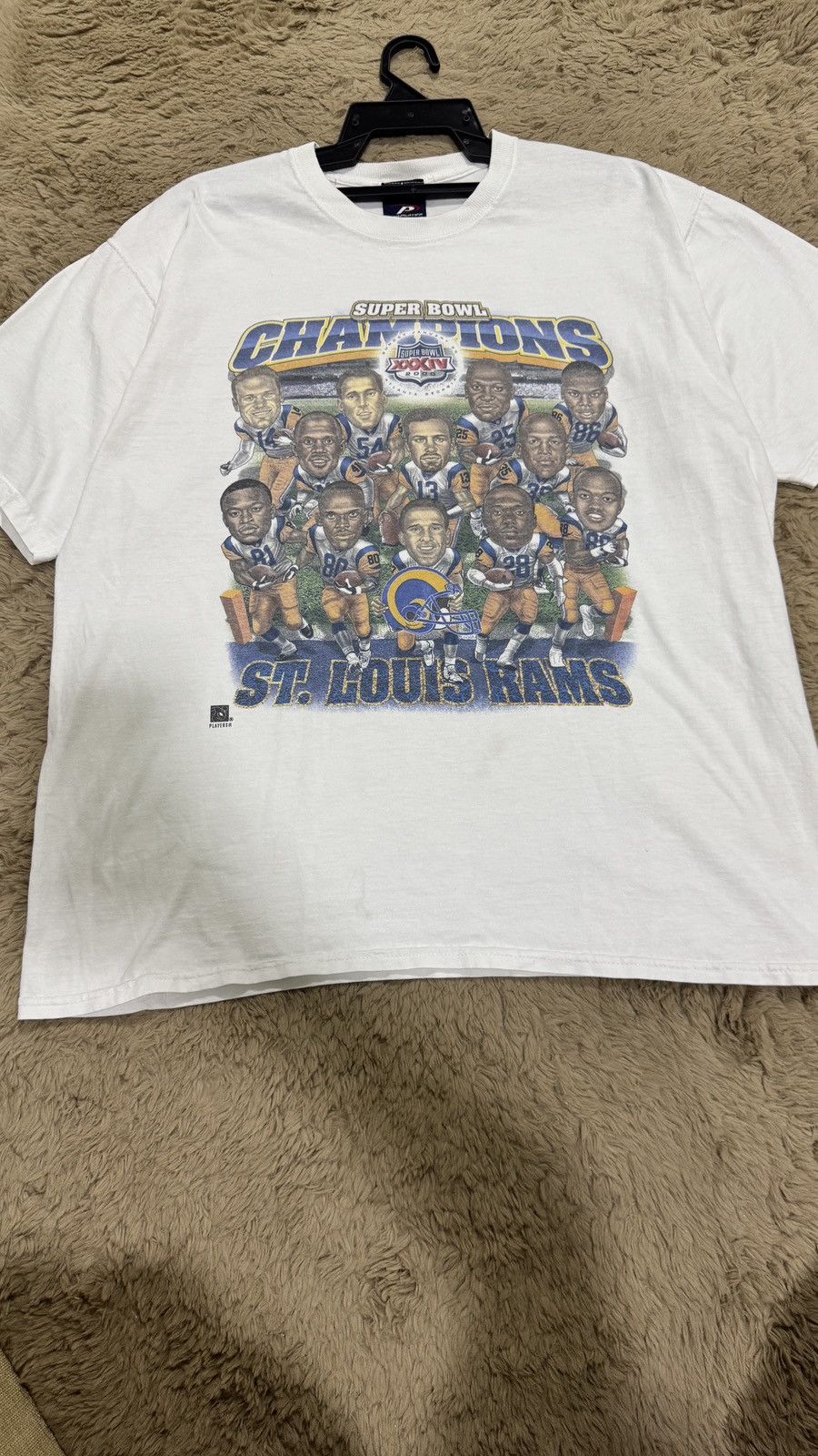 NFL × Pro Player × Vintage Vintage 2000 Super Bowl Champion St Louis Rams Size US XL / EU 56 / 4 - 1 Thumbnail