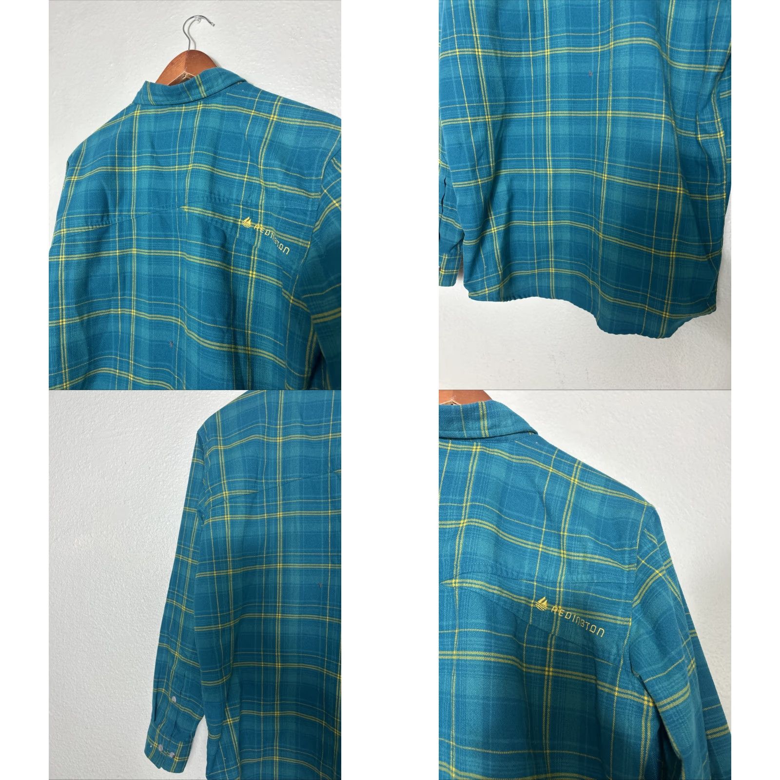 Vintage Redington Fly Fishing Mens Medium Green Plaid Pearl Snap Flannel Shirt User: Redington Fly Fishing Mens Medium Green Plaid Pearl Snap Flannel Shirt Size US M / EU 48-50 / 2 - 9 Thumbnail