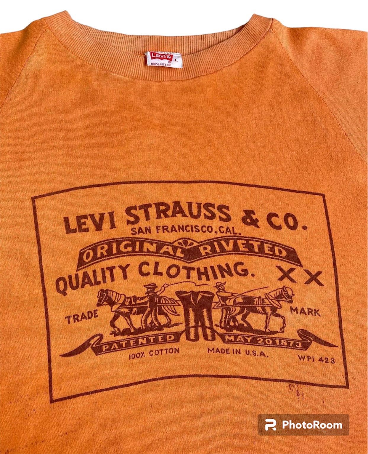 Levi's × Vintage 💥Very Rare 70s Levis Baggy T shirt Size US L / EU 52-54 / 3 - 2 Thumbnail
