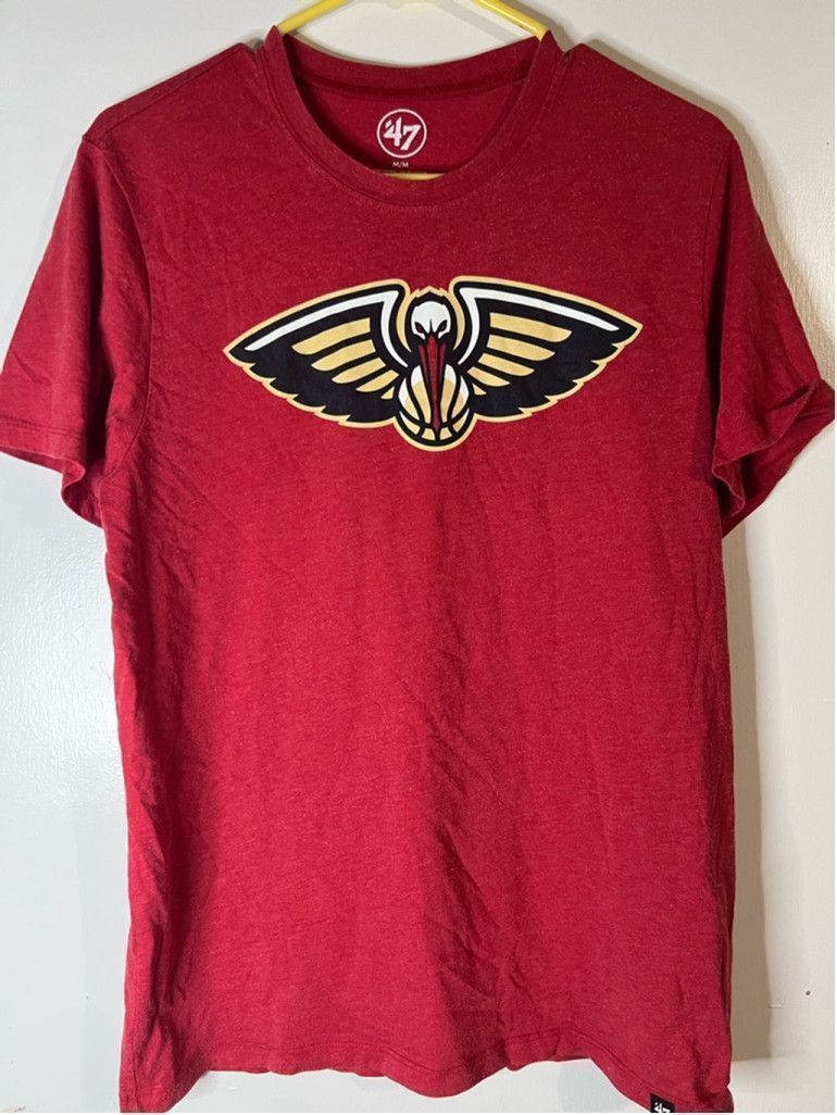 47 Men's 47 Brand T-Shirt Size M Red Pelicans NBA Size US M / EU 48-50 / 2 - 1 Thumbnail