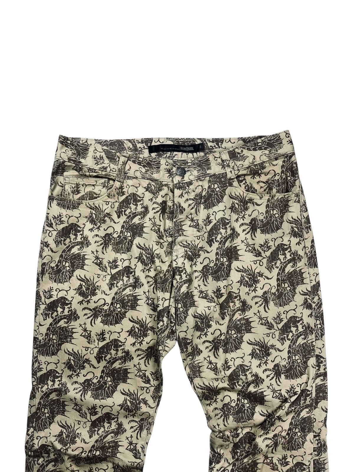 BUFFALO BOBS 2000s Schlussel - Dragon Flared Pants Size US 30 / EU 46 - 3 Thumbnail
