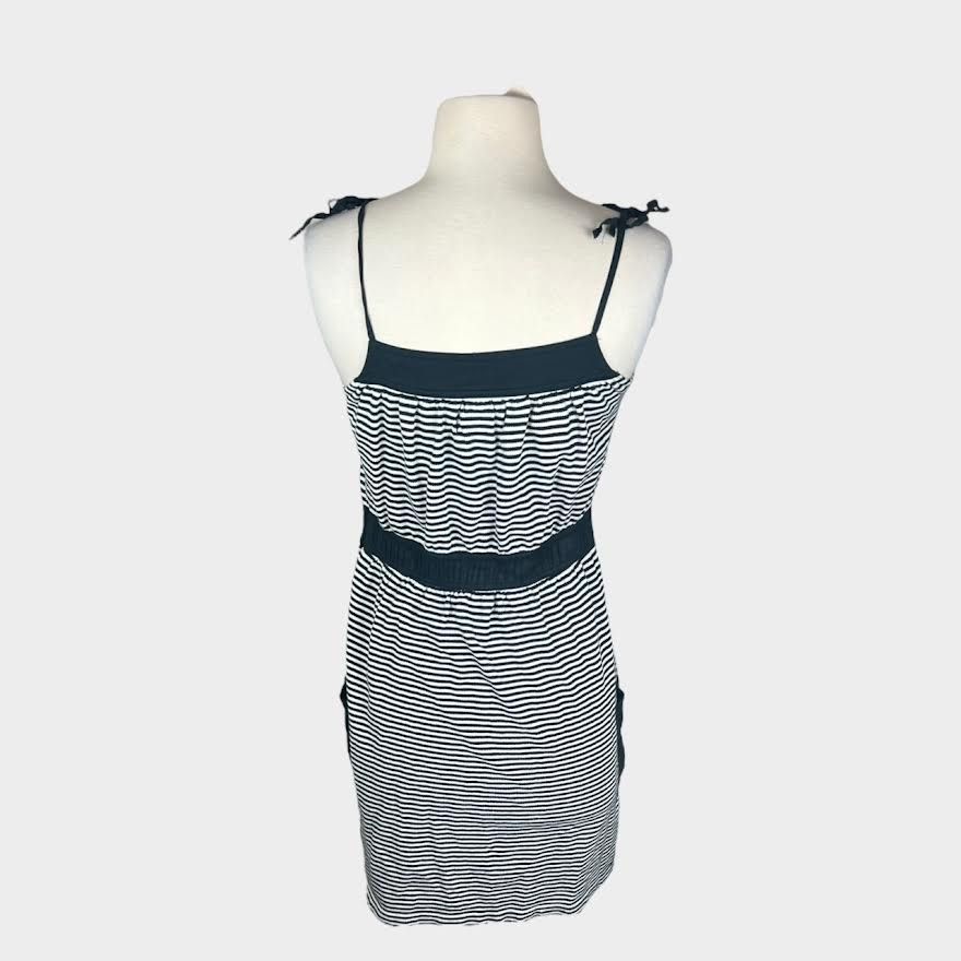 Vans Vans | Vintage Y2K Black & White Pocket Dress | Medium Size M / US 6-8 / IT 42-44 - 3 Thumbnail