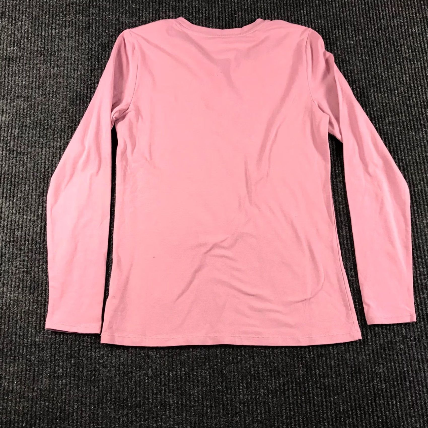 Calvin Klein Calvin Klein Performance Womens V-Neck Long Sleeve Tee Pink PFRT2347 S Size S / US 4 / IT 40 - 4 Thumbnail