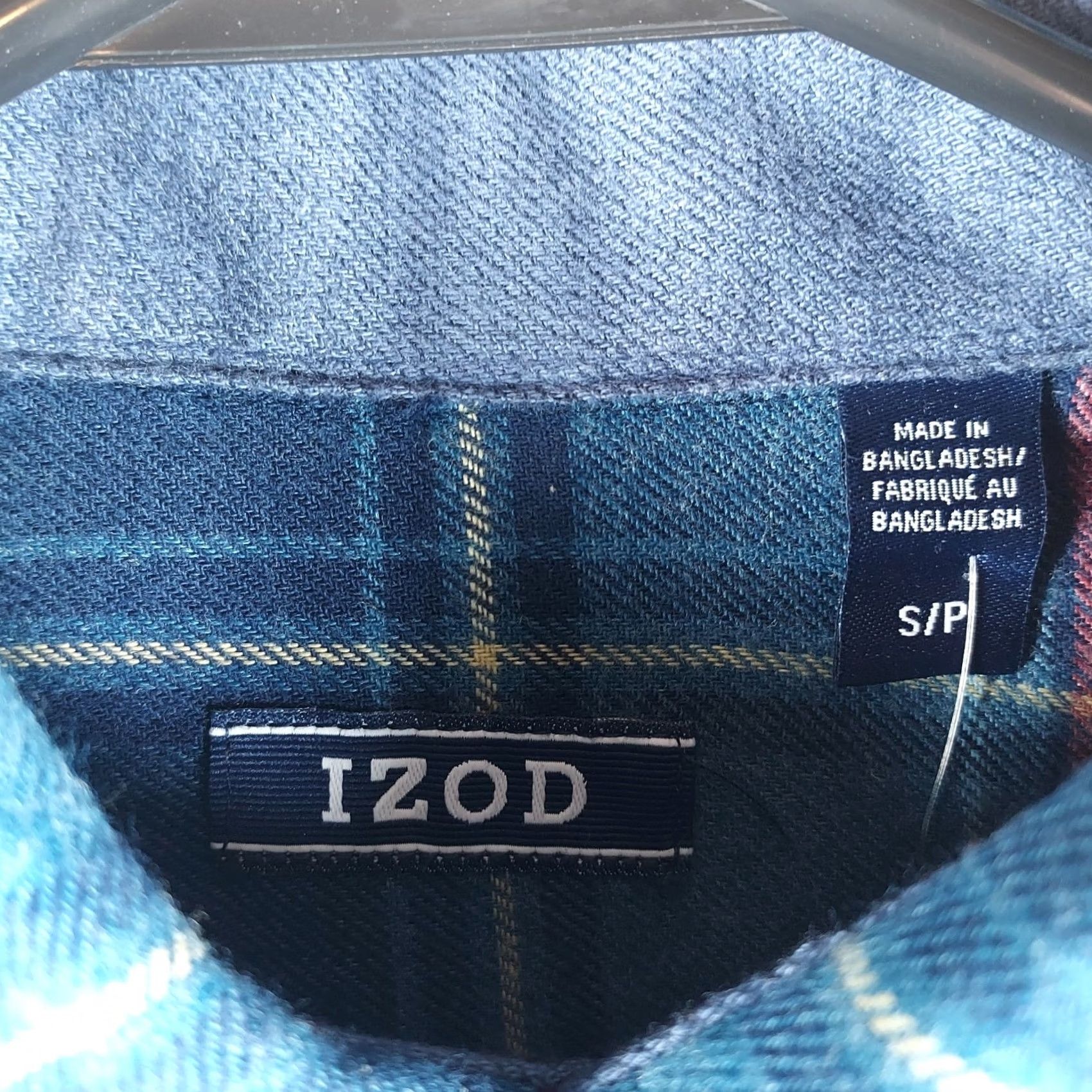 Izod VINTAGE IZOD Men’s Plaid Flannel Shirt Small Blue Red Button-Down Long Sleeve NWT Size US S / EU 44-46 / 1 - 4 Thumbnail