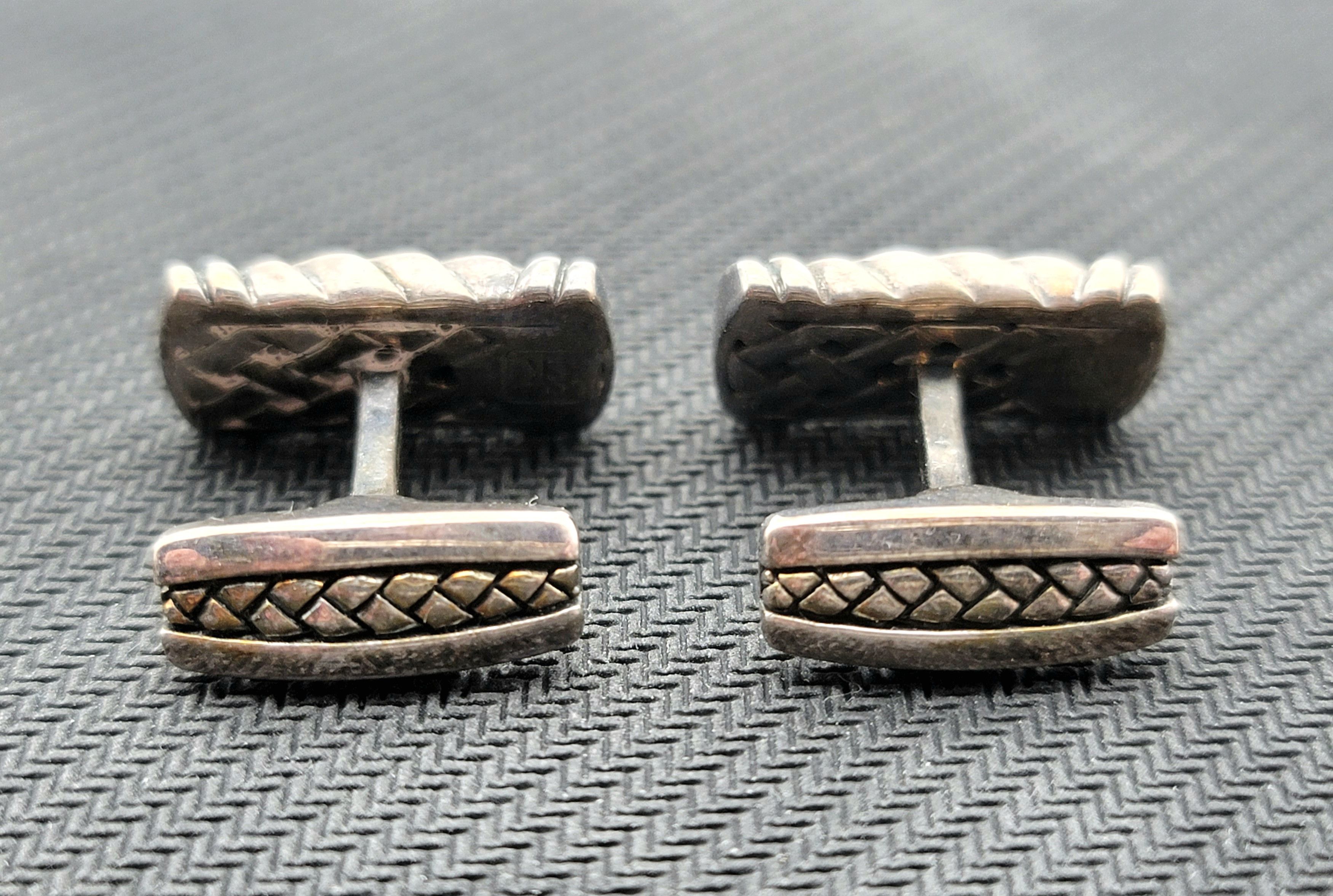 Scott Kay SCOTT KAY Basketweave cufflinks *MINT* Size ONE SIZE - 3 Thumbnail