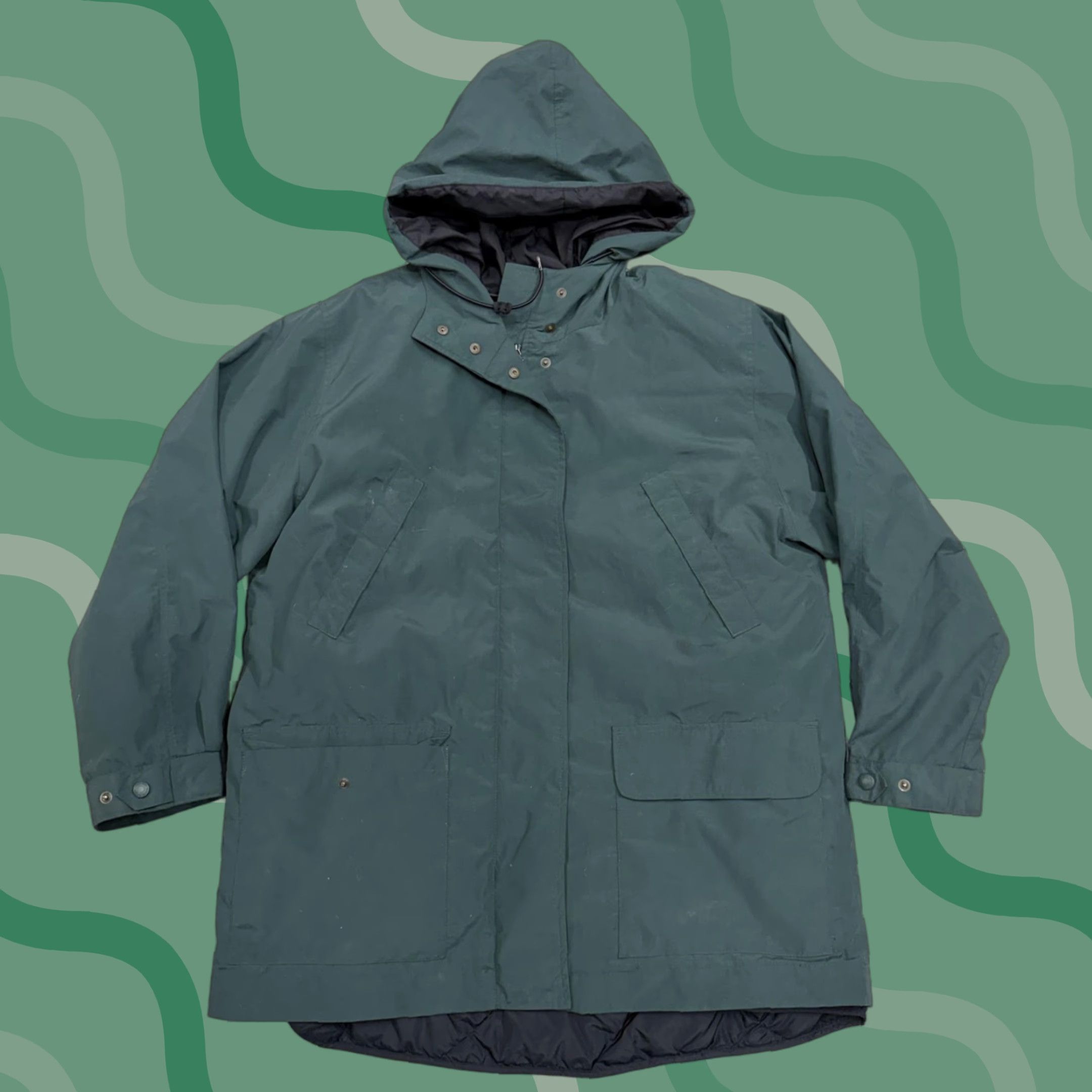 Eddie Bauer Eddie Bauer Coat Womens Parka Hooded Down Removable Liner Warm Medium Green Size M / US 6-8 / IT 42-44 - 1 Thumbnail