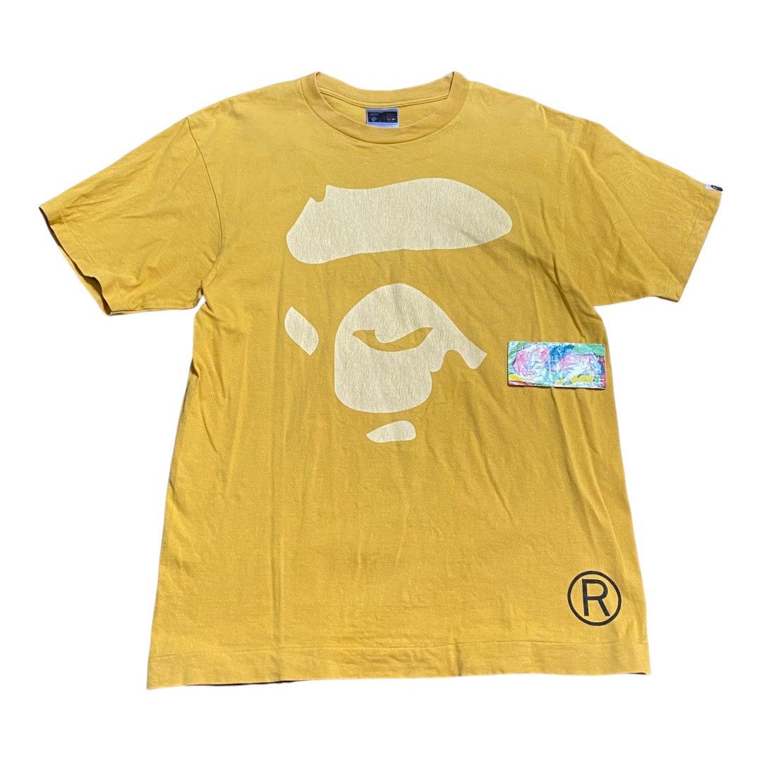 Bape BAPE face print TEE Orange Size US L / EU 52-54 / 3 - 1 Thumbnail