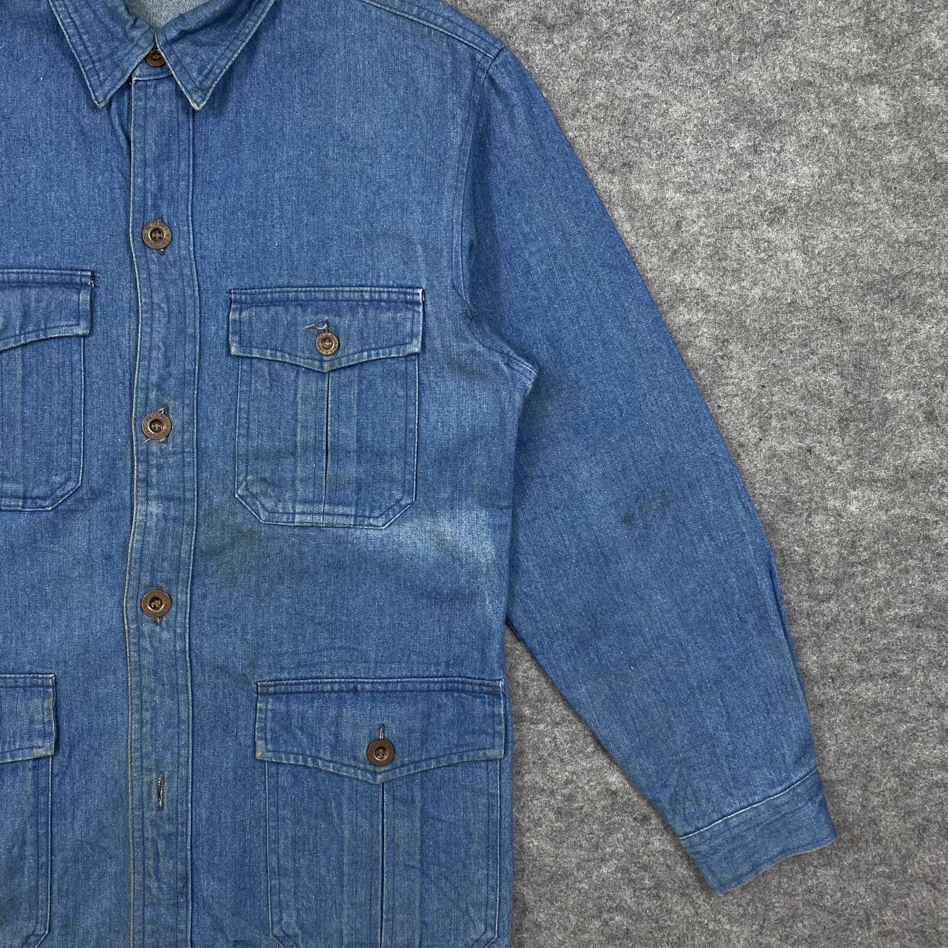 Vintage Vintage 70s GUNY Japan Denim Safari Jacket-J658 Size US S / EU 44-46 / 1 - 5 Thumbnail