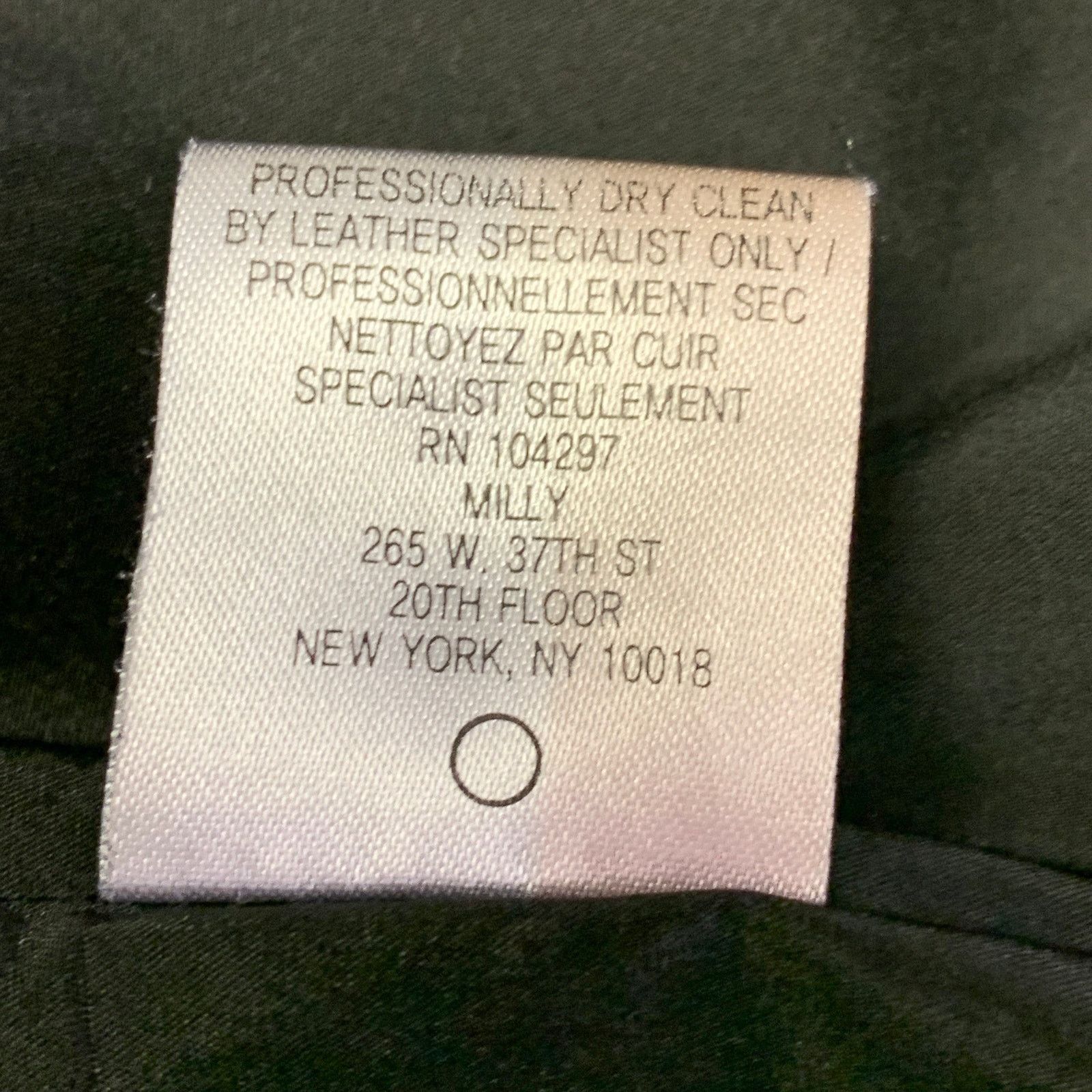 MILLY MILLY Size S Black Lambskin Leather Ruffle Jacket Size S / US 4 / IT 40 - 8 Thumbnail