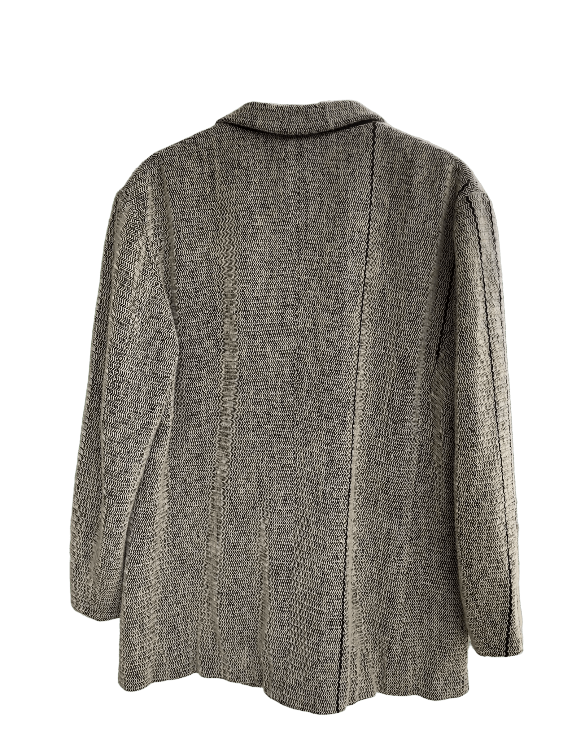 Issey Miyake Vintage Issey Miyake Herringbone Wool Blazer Coat Jacket Size US L / EU 52-54 / 3 - 6 Thumbnail