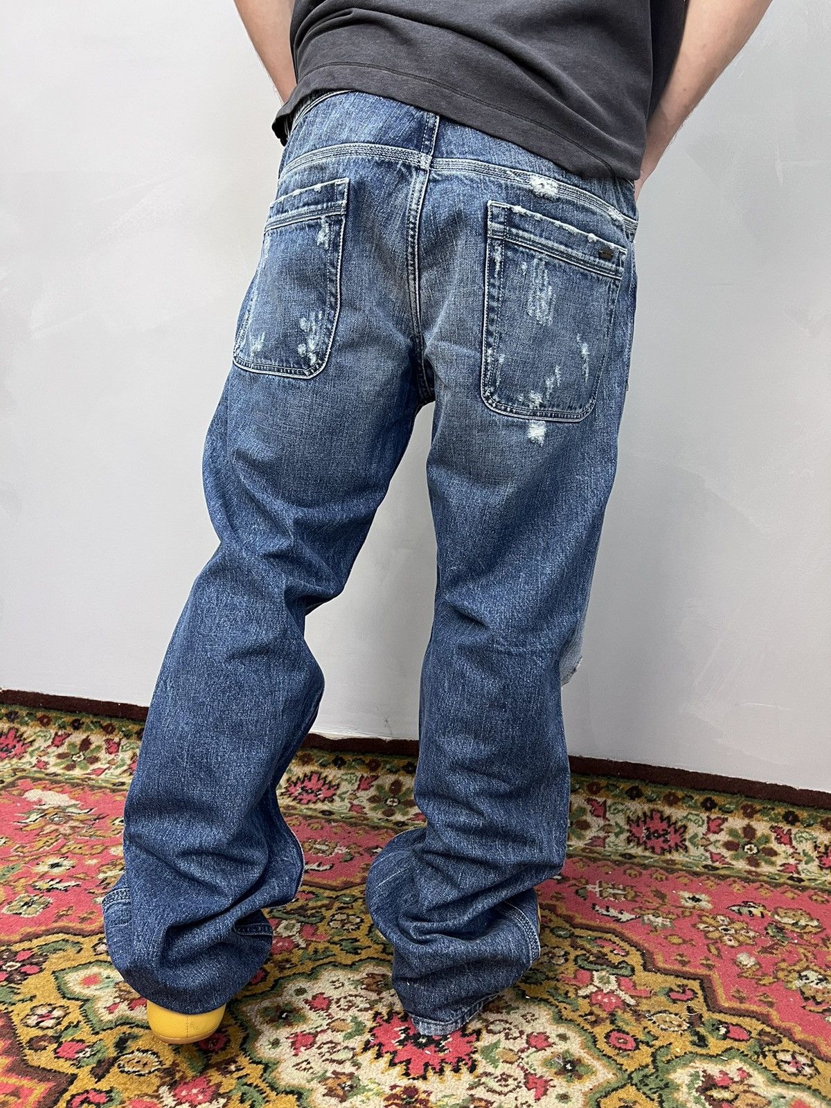 Diesel × If Six Was Nine Vintage Diesel Dirty New Age Distressed Denim Size US 33 - 13 Thumbnail