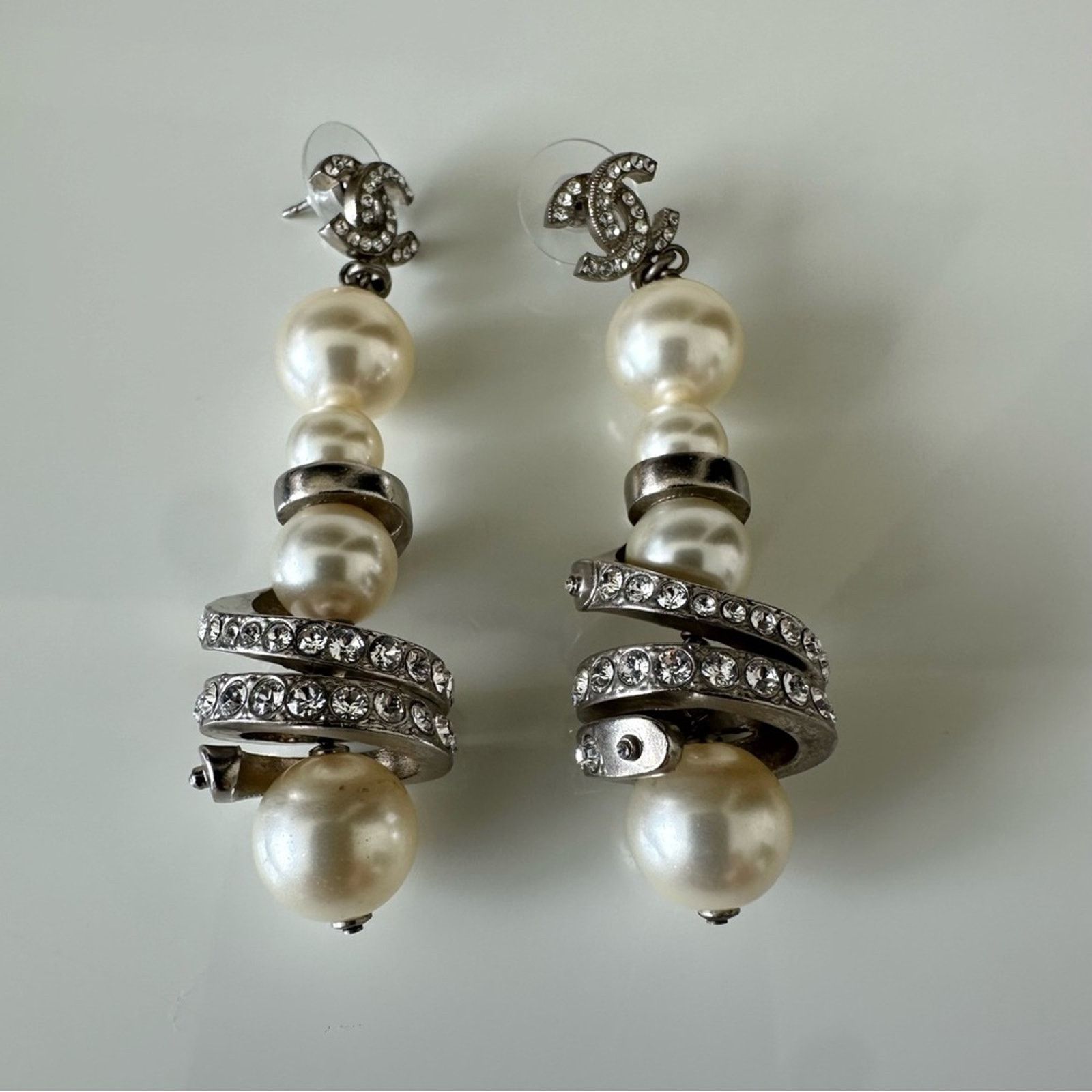 Chanel CHANEL earrings with big crystals Authentic Size ONE SIZE - 3 Thumbnail