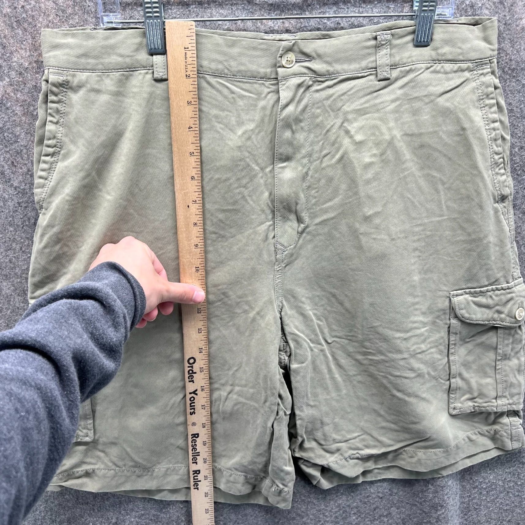 Tommy Bahama Tommy Bahama Shorts Men 36 Adult Khaki Cargo Fit Silk Outdoors Tan Beige Casual Size US 36 / EU 52 - 6 Thumbnail
