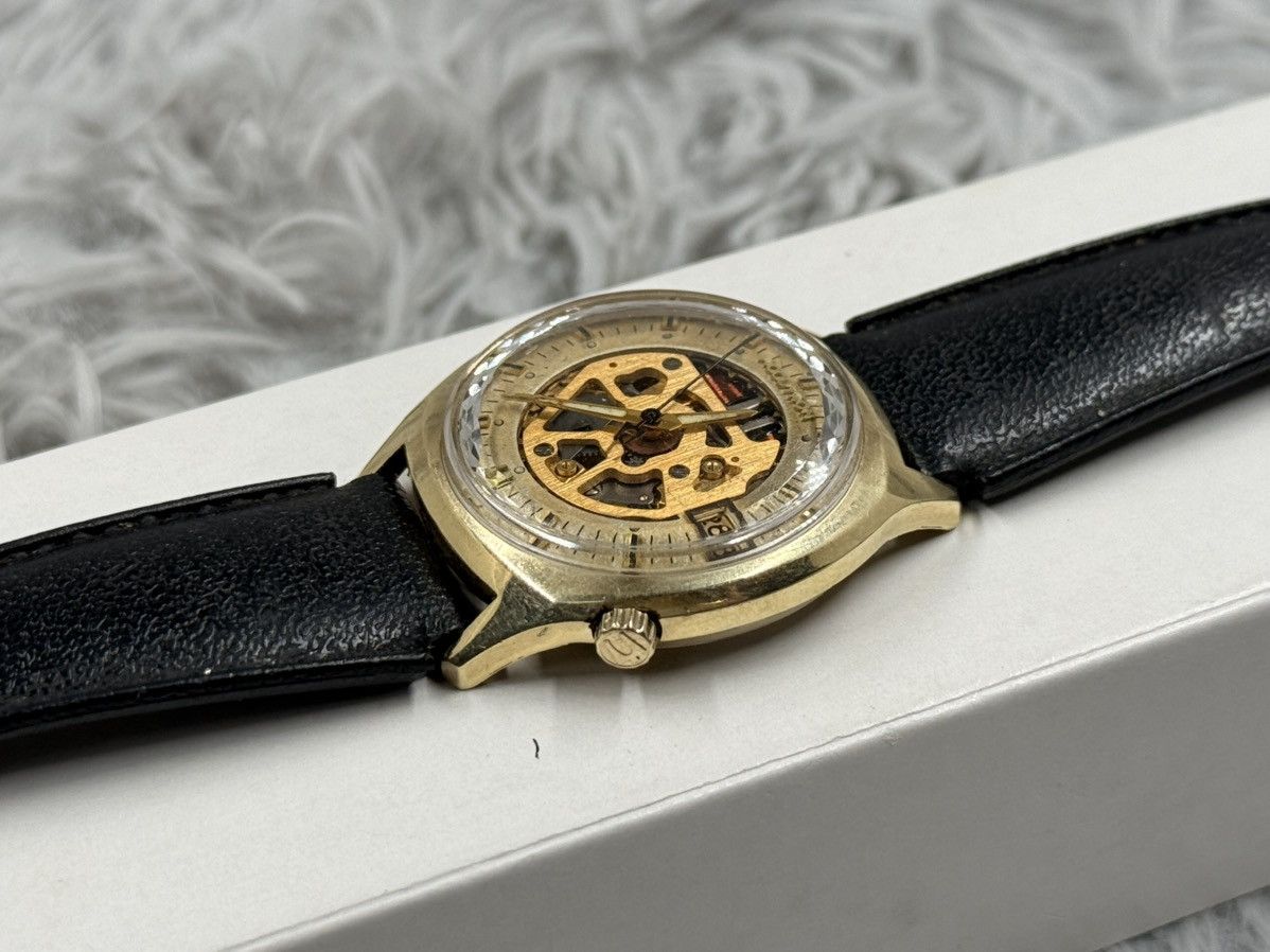 Bulova Vintage BULOVA Accutron Skeleton Turning Folk Quartz Watch. Size ONE SIZE - 6 Thumbnail