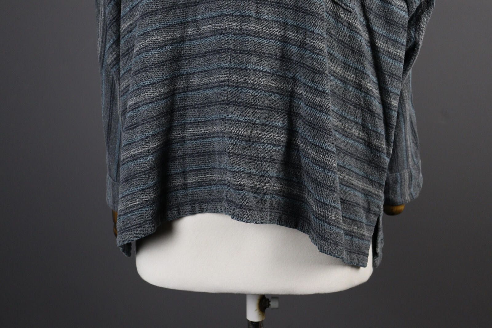 Woolrich Woolen Mills Woolrich Ladies Gray Stripe Long Sleeve Shirt Top Size S Size S / US 4 / IT 40 - 3 Thumbnail