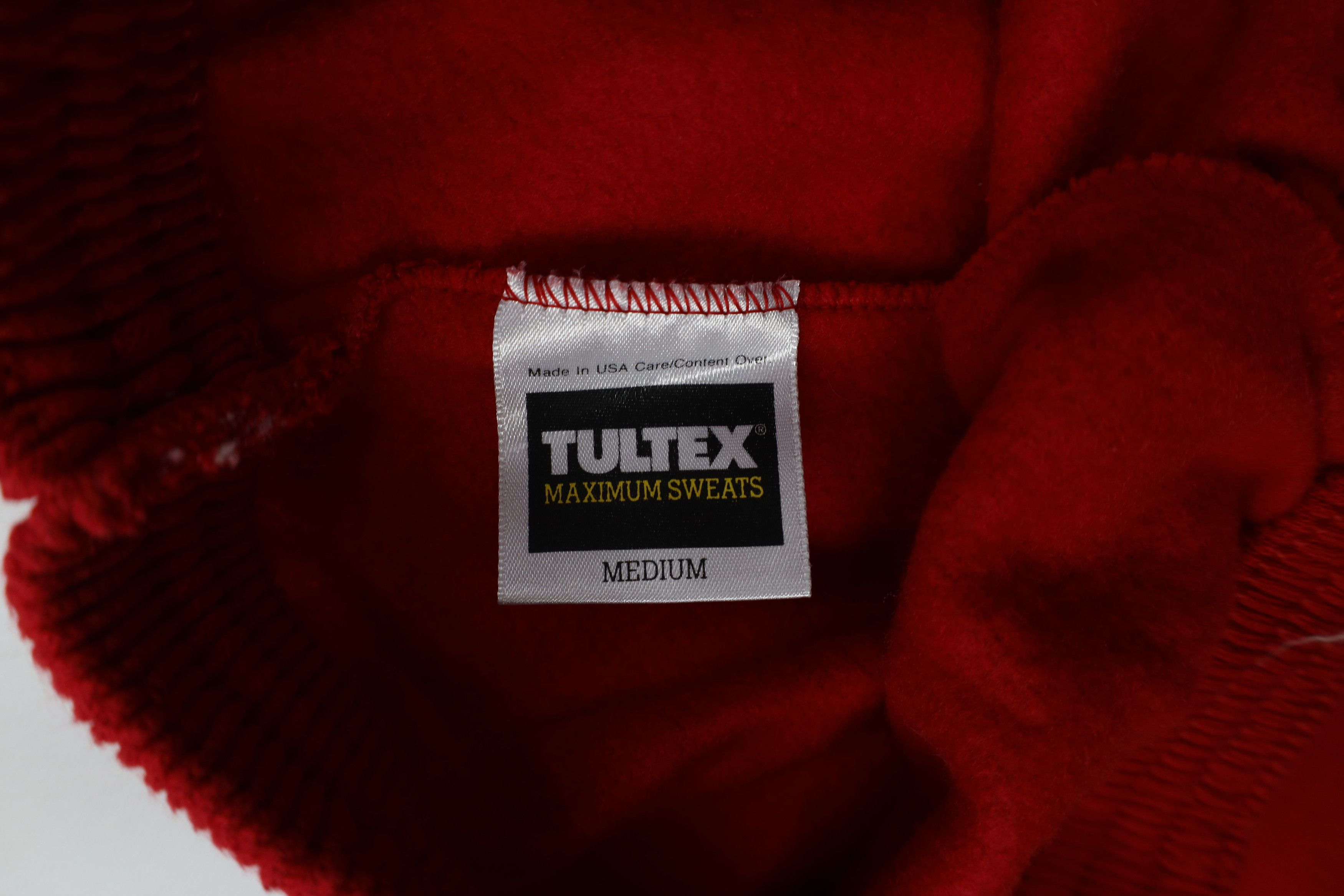 Vintage Deadstock Vintage 90s Streetwear Sweatpants Joggers Red USA Size US 34 / EU 50 - 6 Thumbnail
