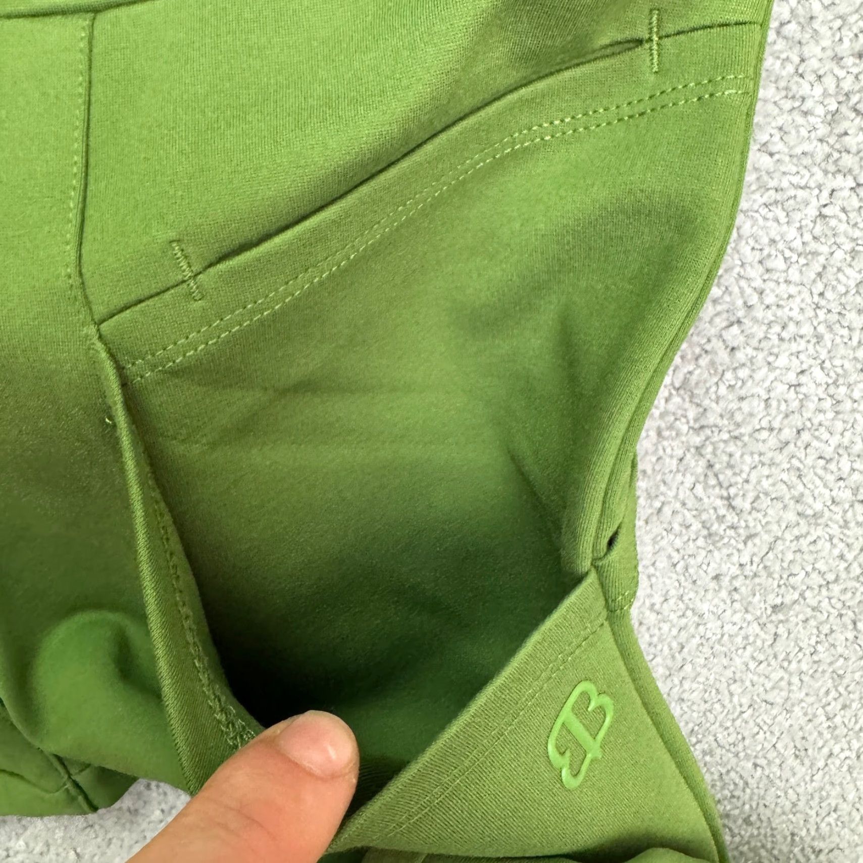 Vintage Betabrand Journey Skinny Yoga Pants Medium Pettie Kale Green Stretch NWT Womens Size 32" / US 10 / IT 46 - 7 Thumbnail