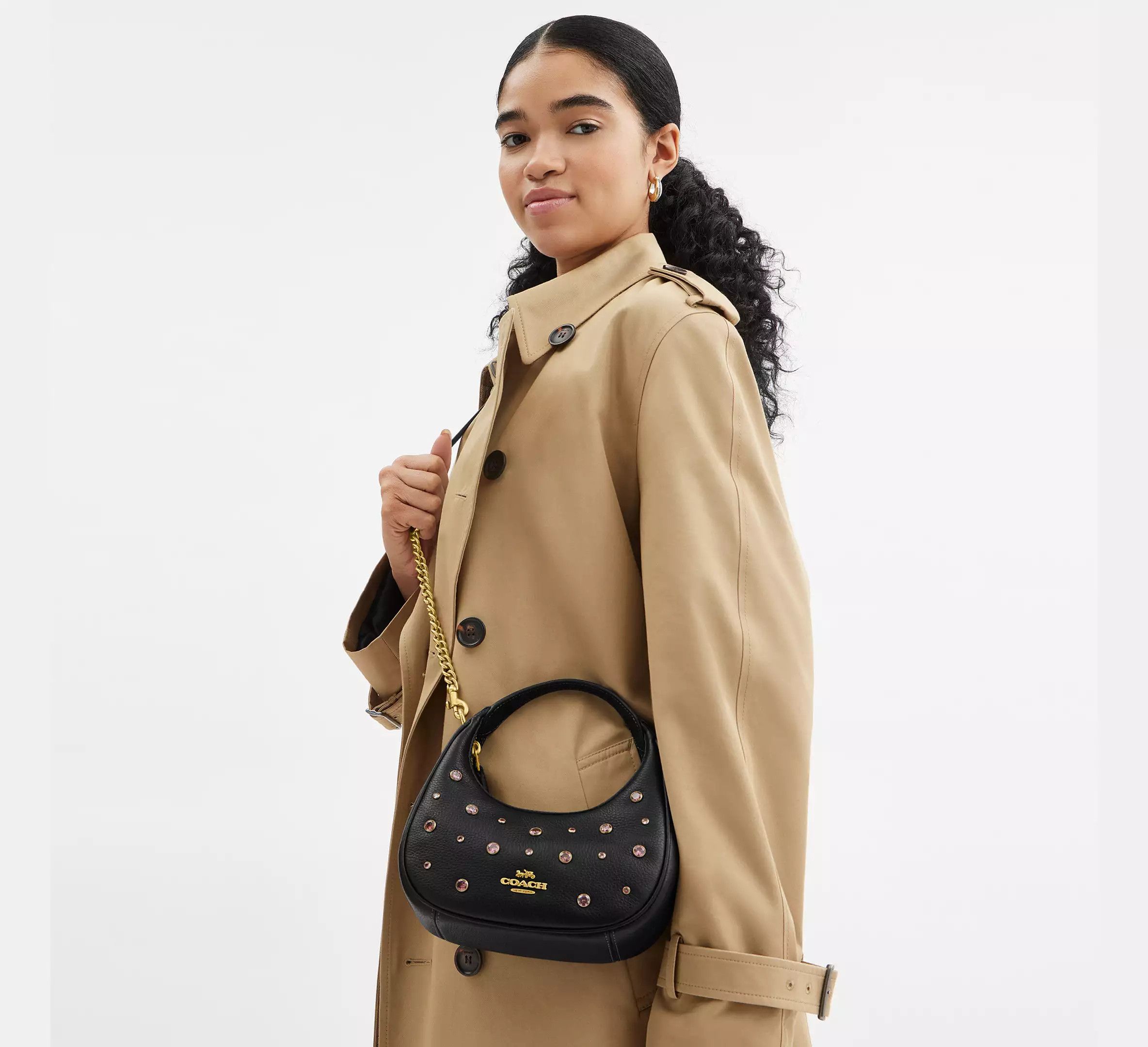 Coach Carmen Mini Crossbody Bag With Crystal CAK87 Size ONE SIZE - 6 Thumbnail