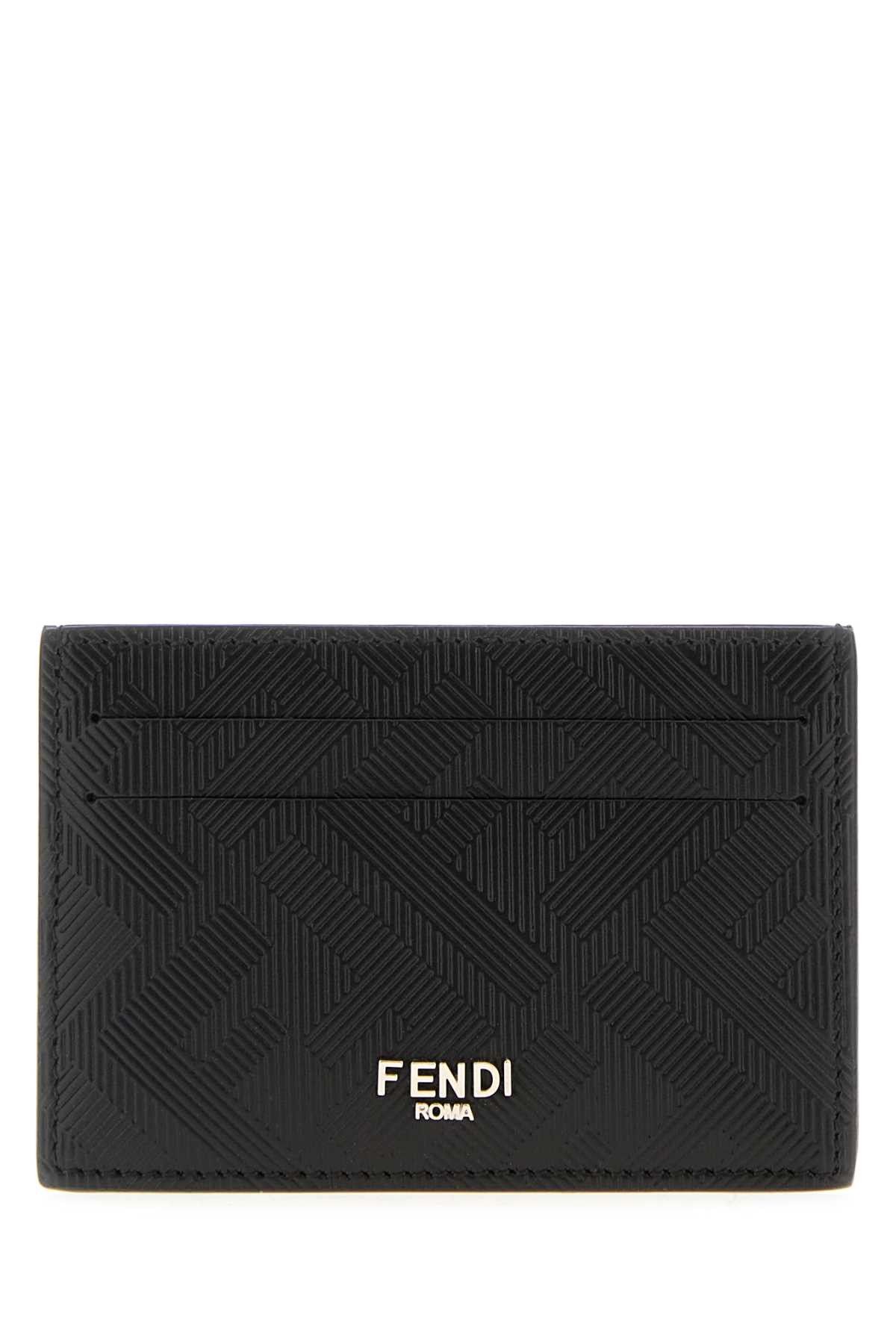 Black Leather Card Holder