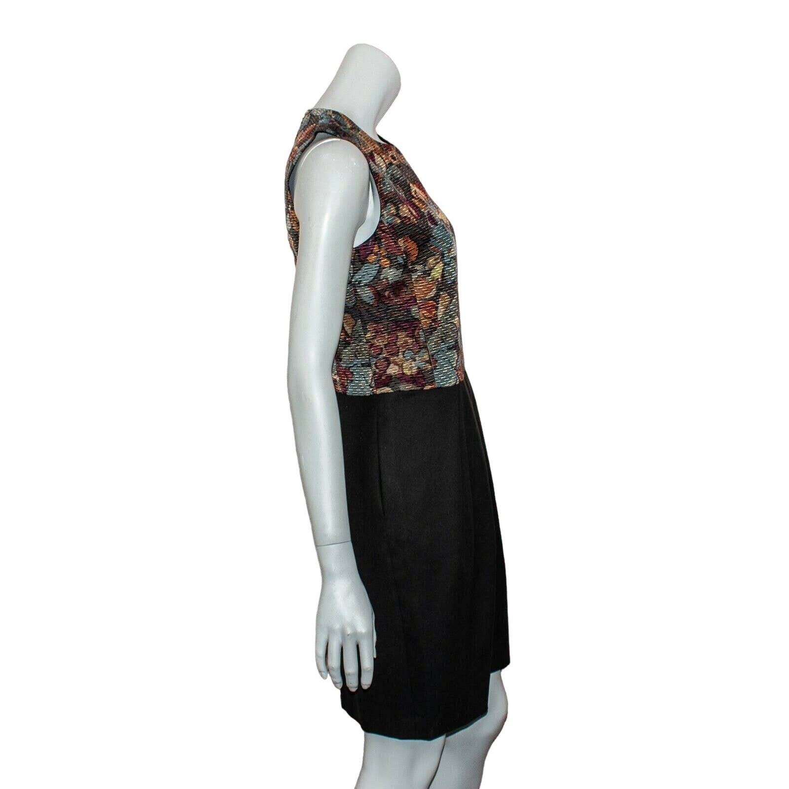Etro ETRO Bubble Pleated Dress Textured Floral Wool Silk Size M / US 6-8 / IT 42-44 - 9 Thumbnail
