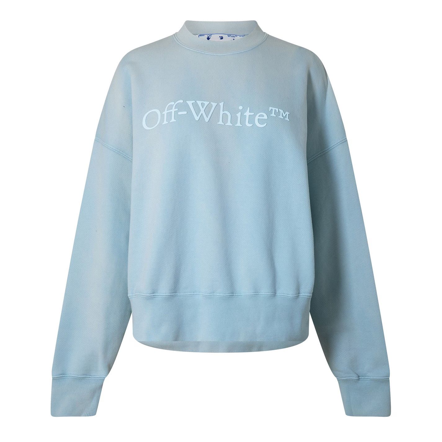 Off-White o1g2r1mq1224 Crewneck Sweatshirt in Light Blue Size XS / US 0-2 / IT 36-38 - 1 Thumbnail