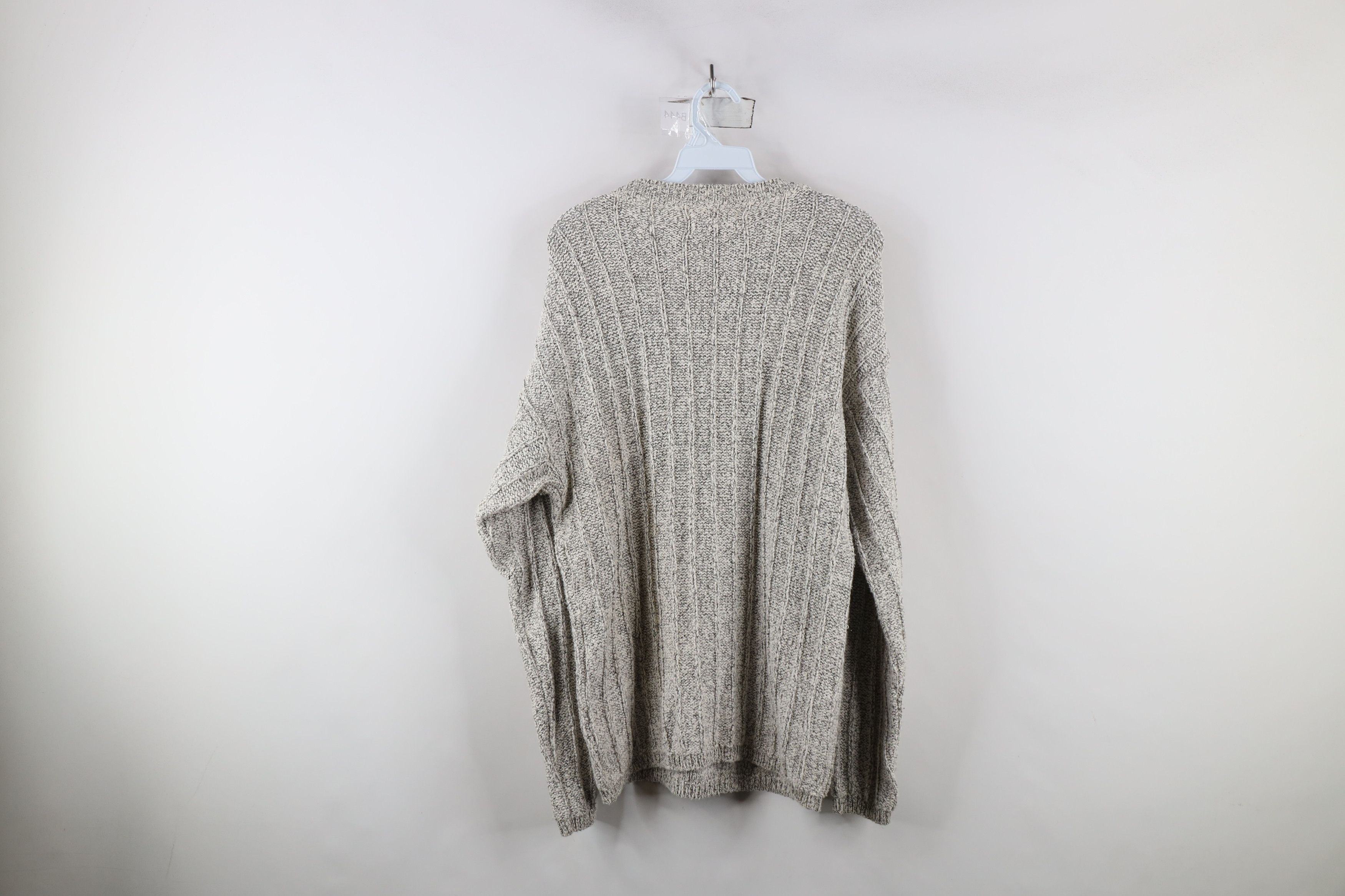 Vintage 90s Streetwear Ribbed Knit Crewneck Sweater USA