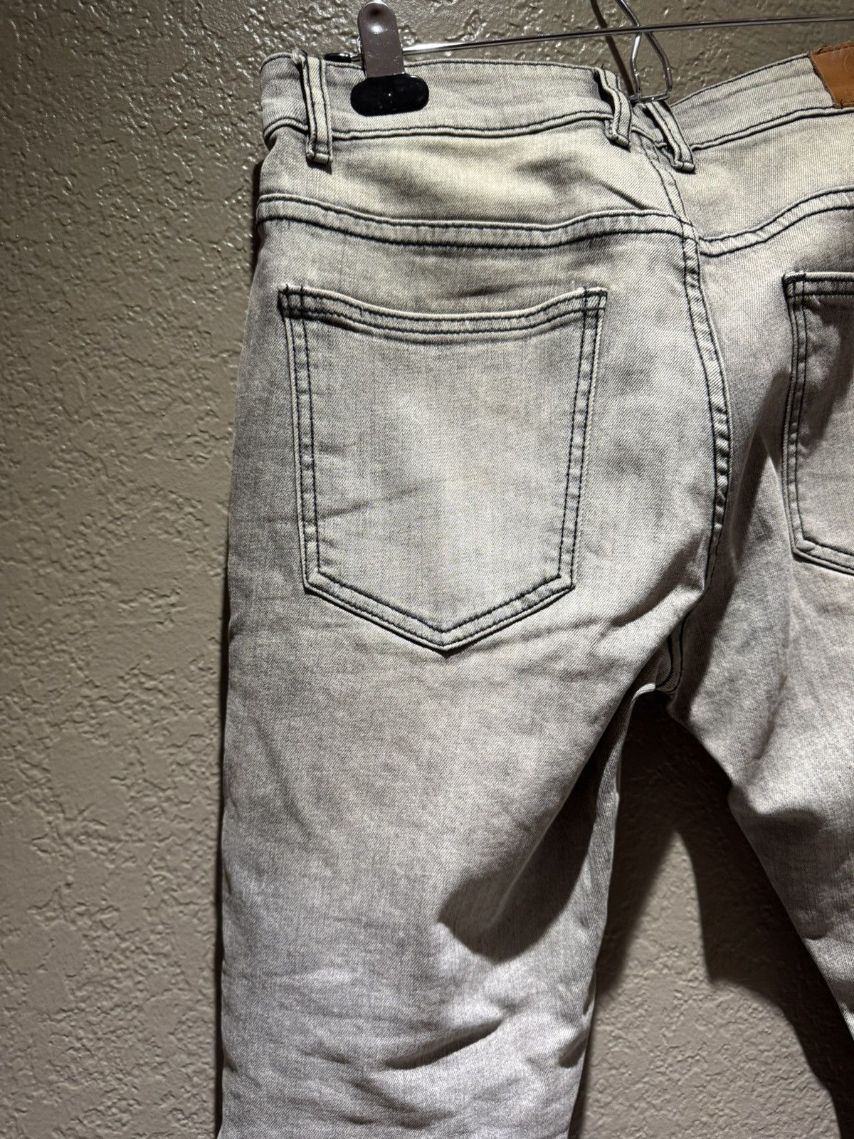 Crysp Denim Crysp Denim Skinny Slim Biker Rocker Denim Aged Wash 30 Size US 30 / EU 46 - 17 Thumbnail