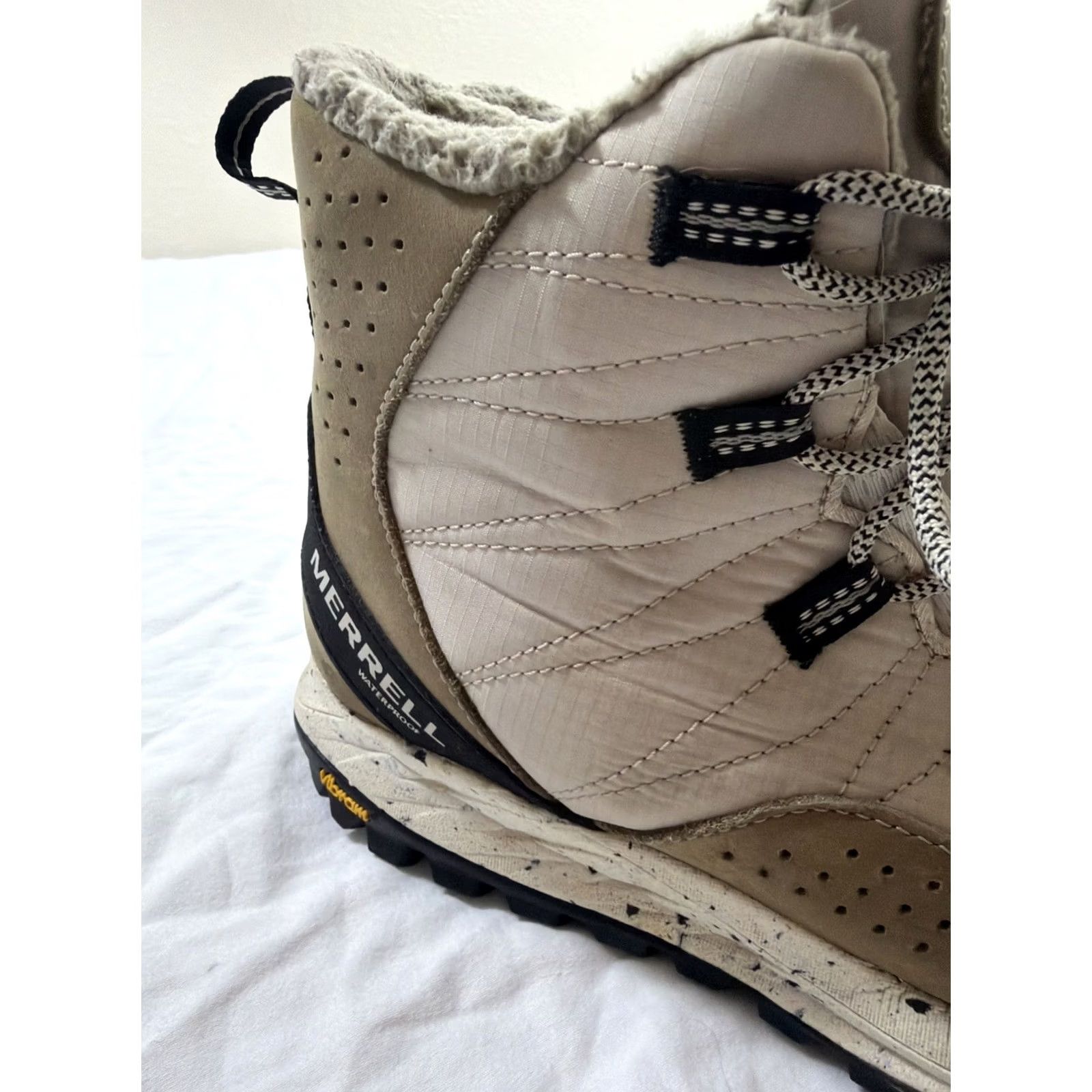 Merrell Merrell Antora Sneaker Boot Women’s 9 Brown Beige Hiking Shoes Synthetic Upper Size US 9 / IT 39 - 3 Thumbnail