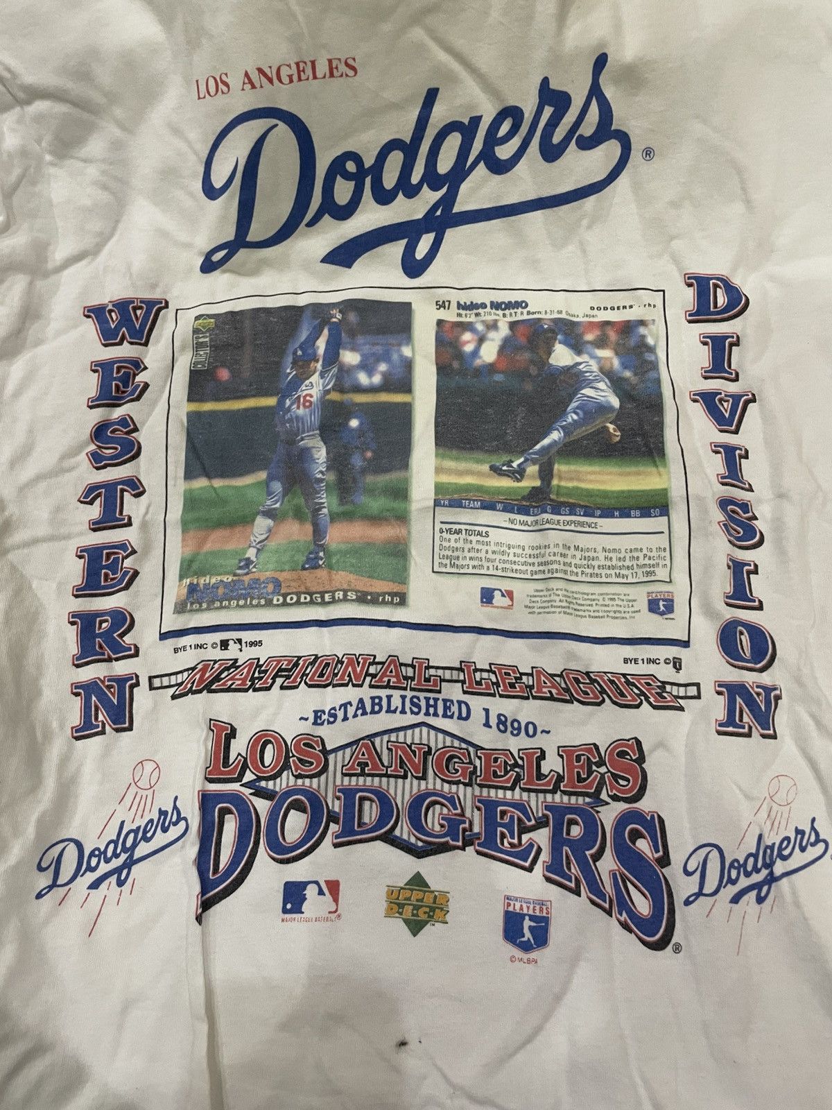MLB × Vintage Vintage 90s LA DODGERS Player SHIRT Size US M / EU 48-50 / 2 - 2 Thumbnail